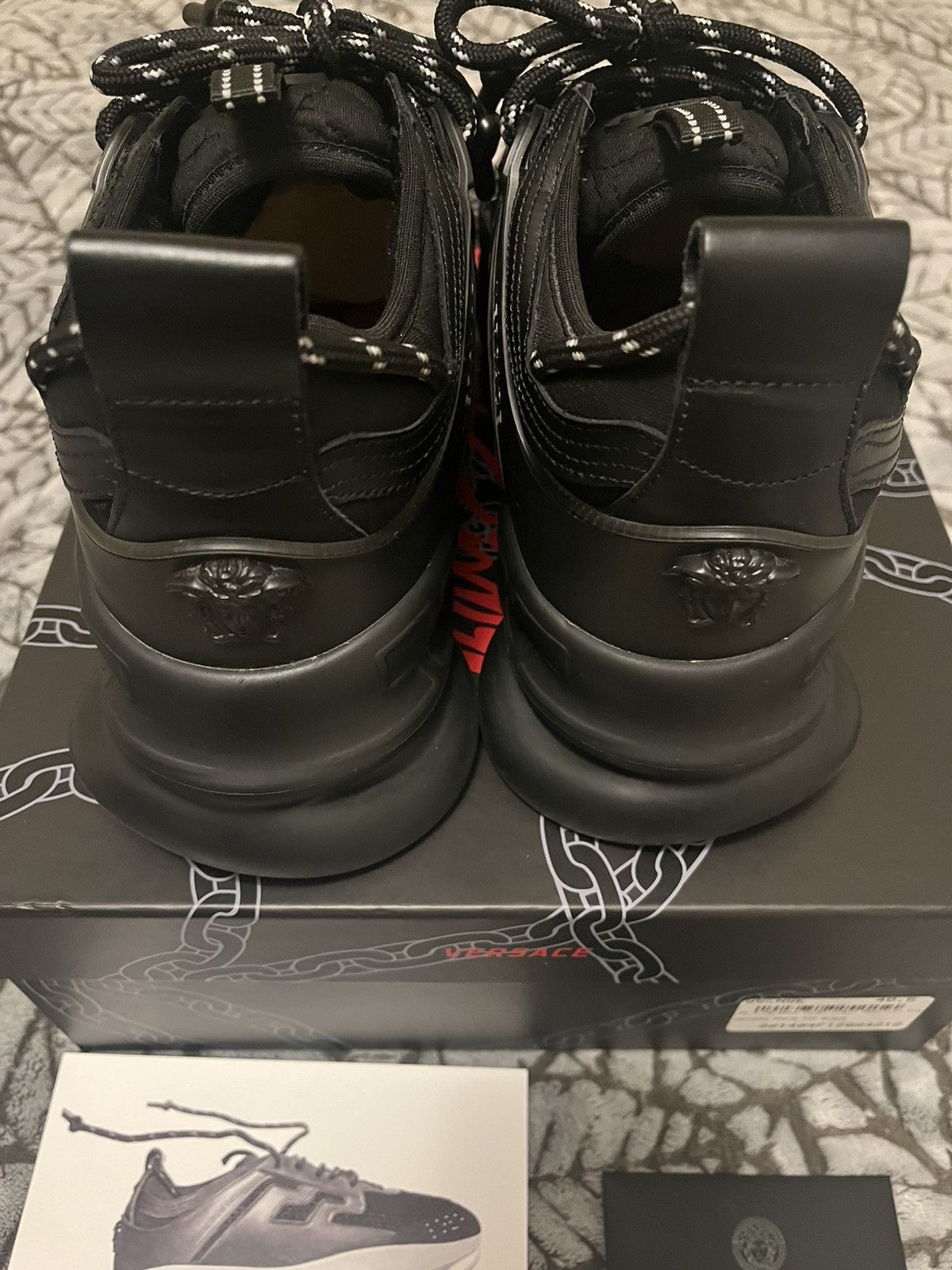 Versace Versace Chain Reaction Sneaker Black Size US 8.5 / EU 41-42 - 6 Thumbnail