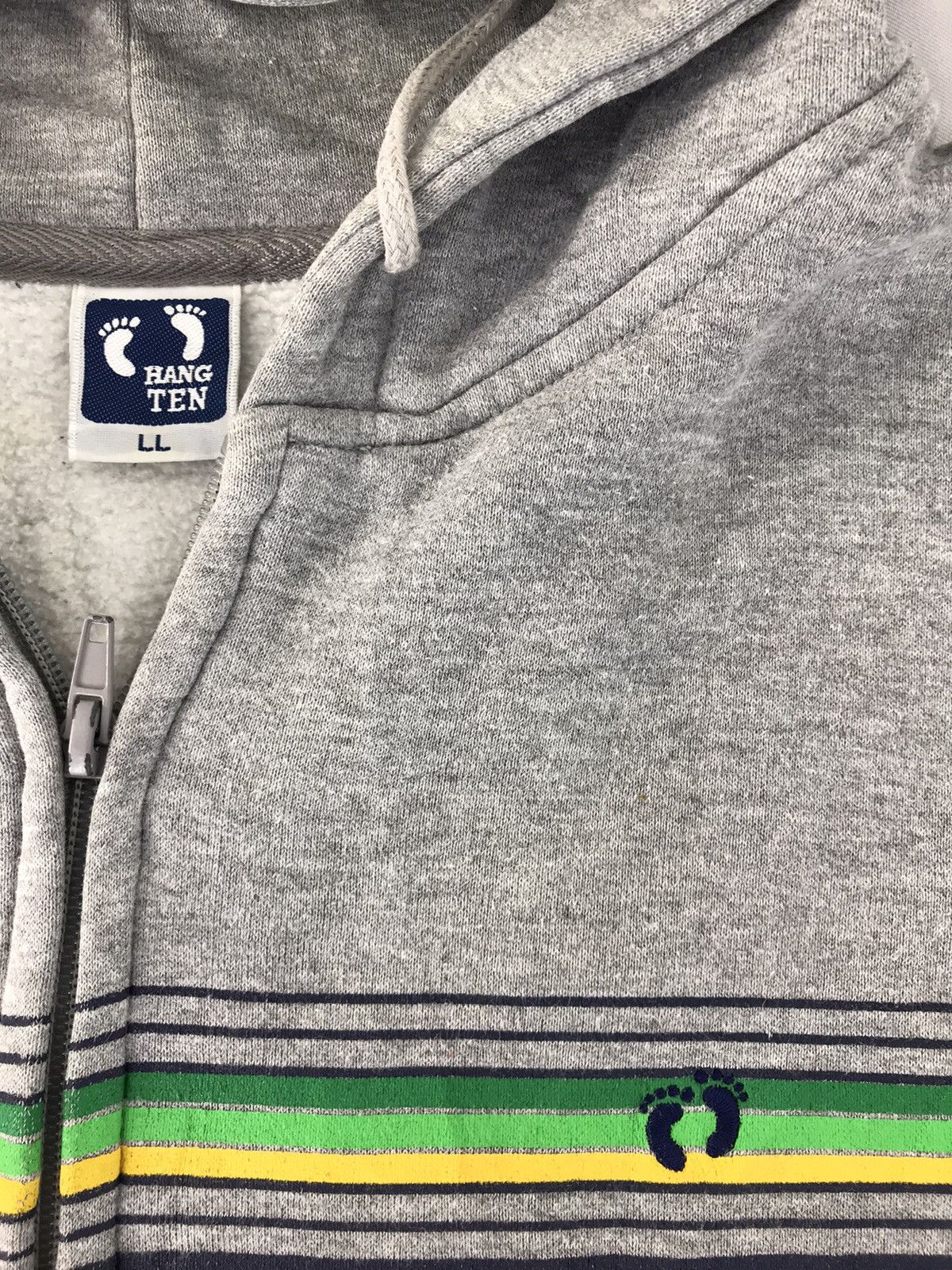 Hang Ten × Vintage Hang Ten Hoodies Striped Block Style Embroidery Logo Size US L / EU 52-54 / 3 - 2 Thumbnail