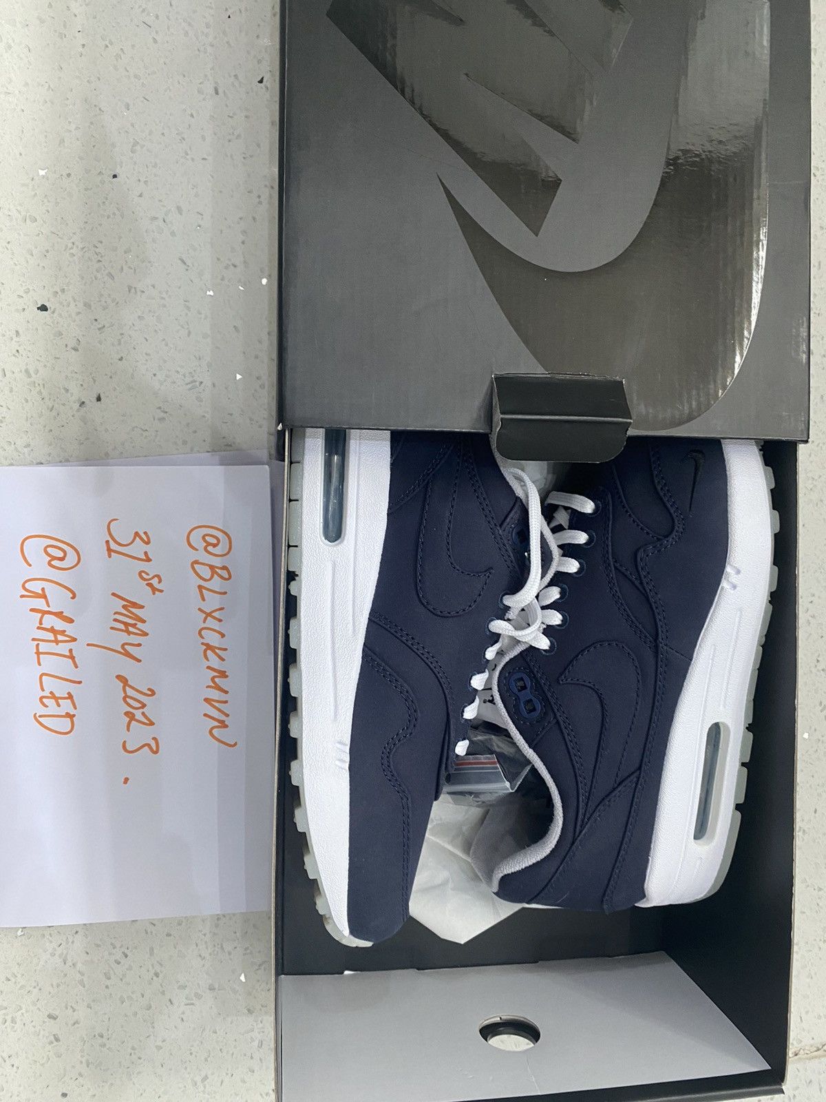 Nike air max 1 x Dover street market ventile (Brave Blue 