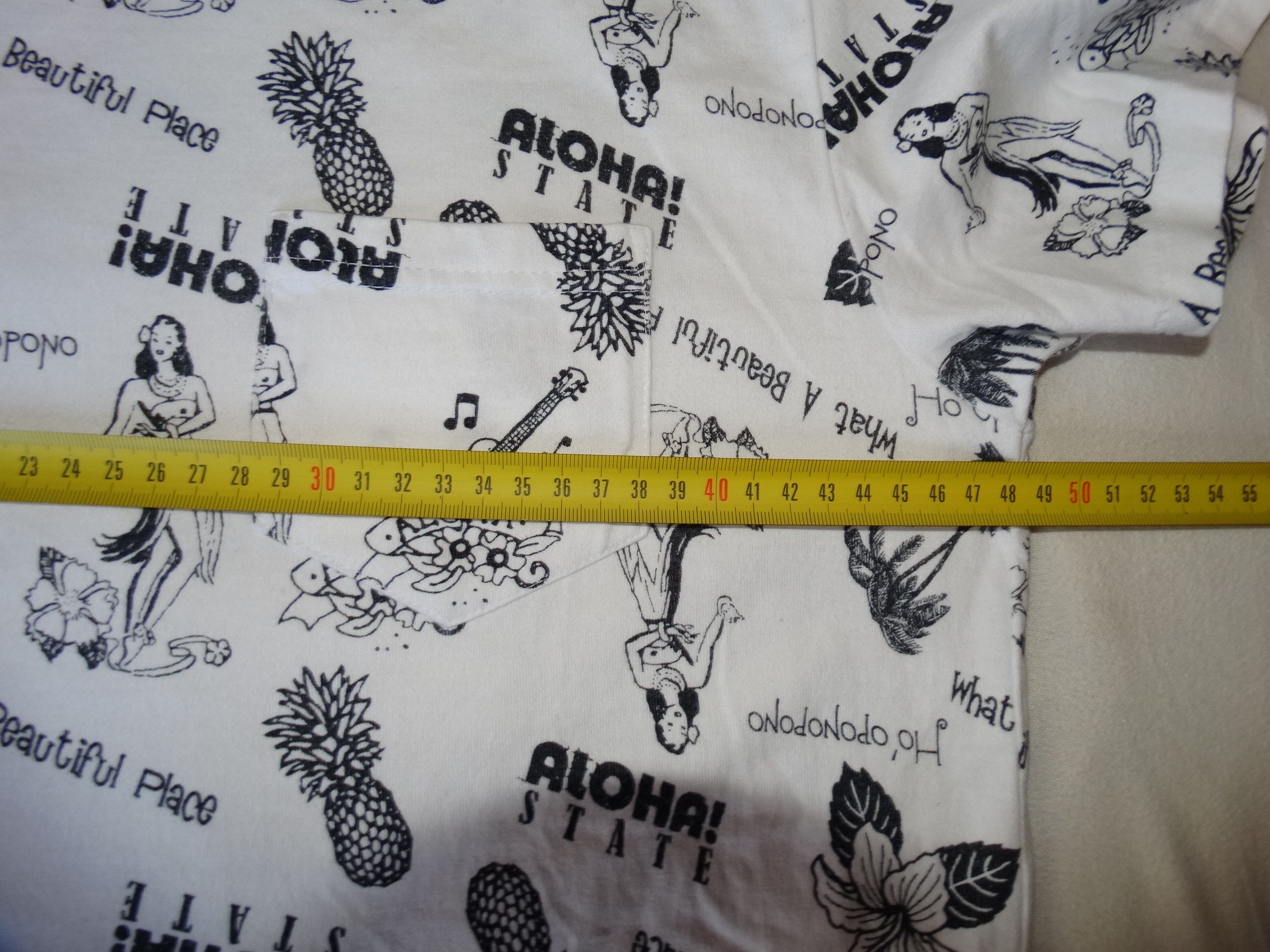 United Arrows A14 United Arrows Japan pocket tee Hawaii Aloha Print S/M Size US M / EU 48-50 / 2 - 7 Thumbnail