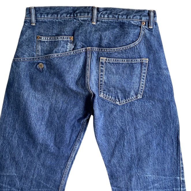 image of Yohji Yamamoto Y’S Asymmetric Denim in Blue, Men's (Size 32)