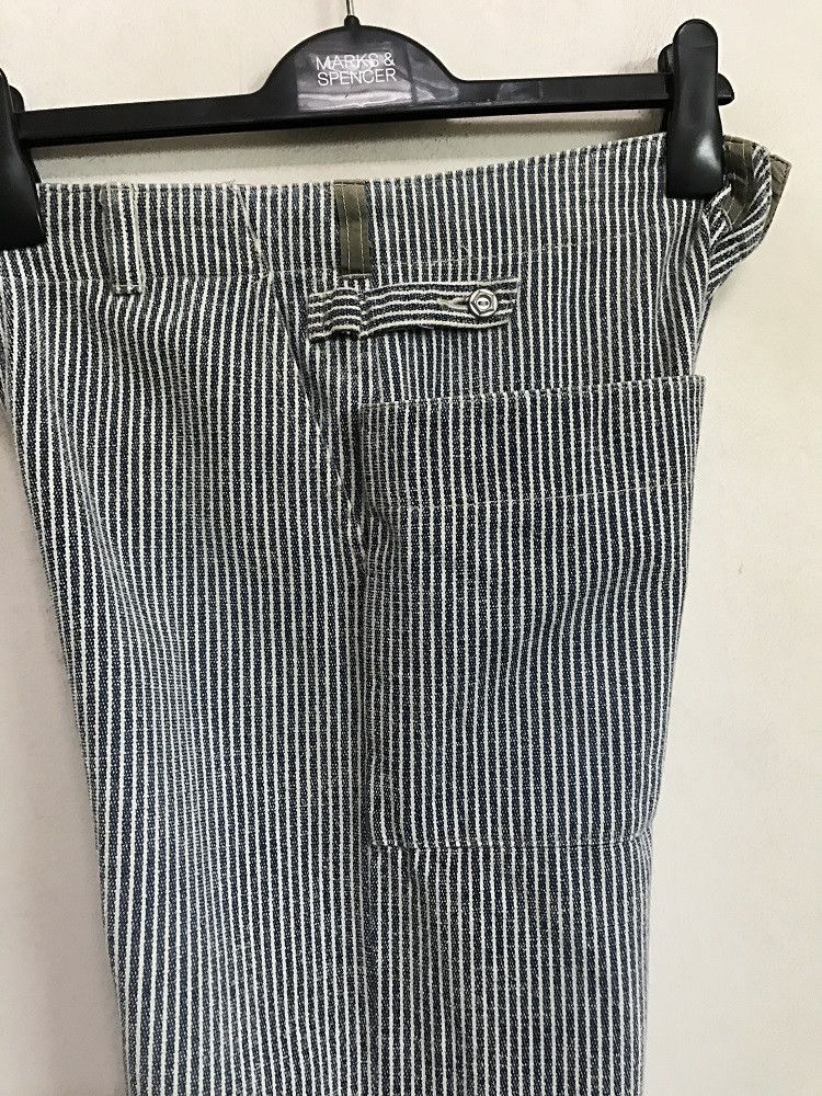 Vintage WAFFLISH WAFFLE Japan Cinch Side Patchwork Striped Pant Size US 31 - 20 Thumbnail