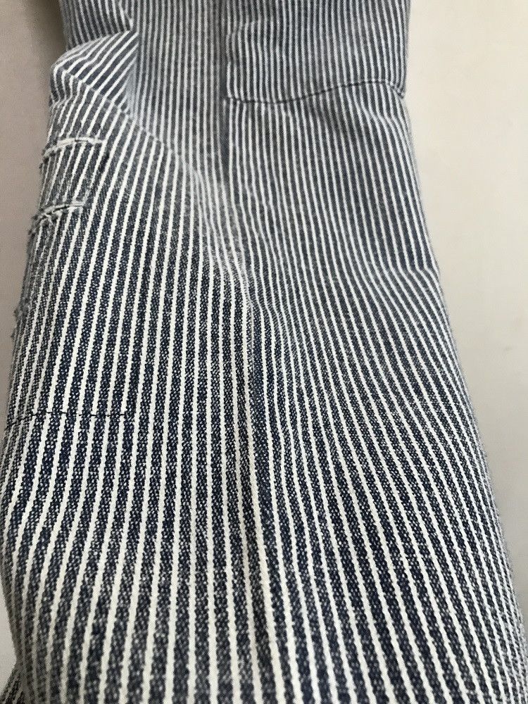 Vintage WAFFLISH WAFFLE Japan Cinch Side Patchwork Striped Pant Size US 31 - 21 Thumbnail