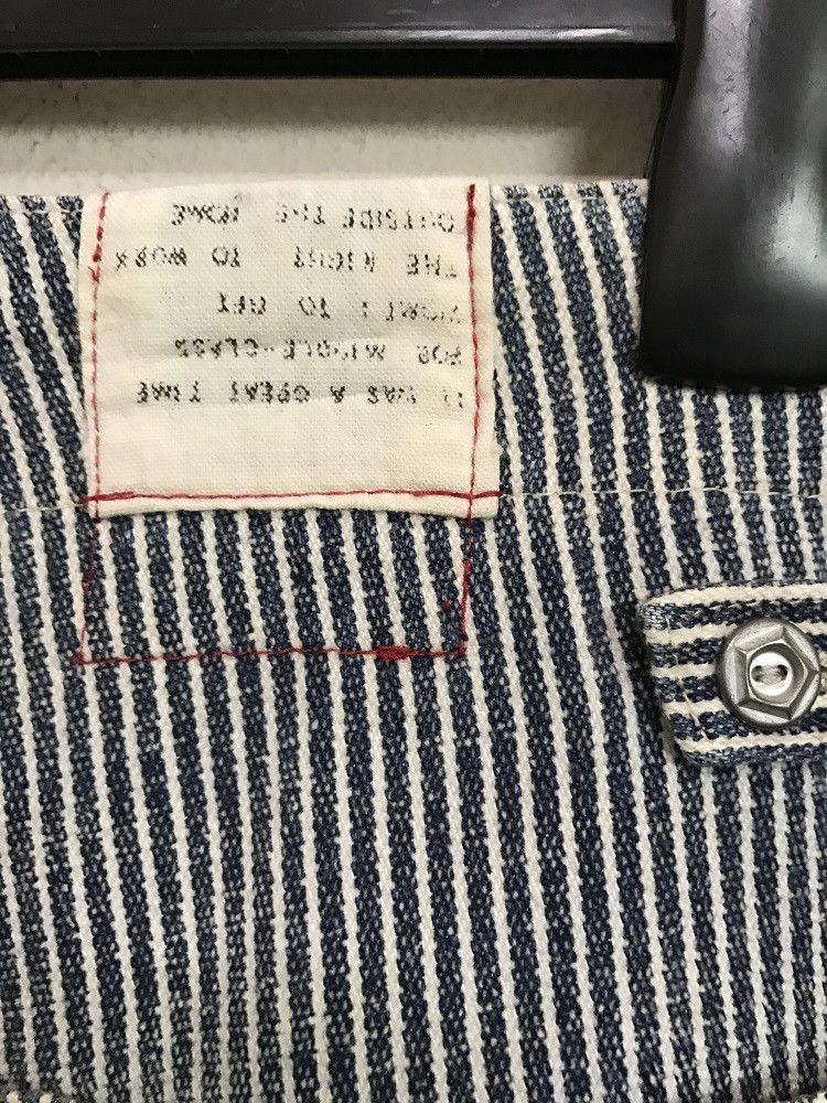 Vintage WAFFLISH WAFFLE Japan Cinch Side Patchwork Striped Pant Size US 31 - 18 Thumbnail