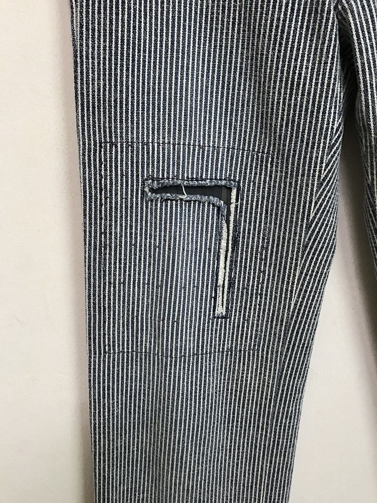 Vintage WAFFLISH WAFFLE Japan Cinch Side Patchwork Striped Pant Size US 31 - 5 Thumbnail