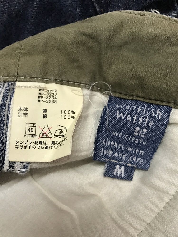 Vintage WAFFLISH WAFFLE Japan Cinch Side Patchwork Striped Pant Size US 31 - 23 Thumbnail