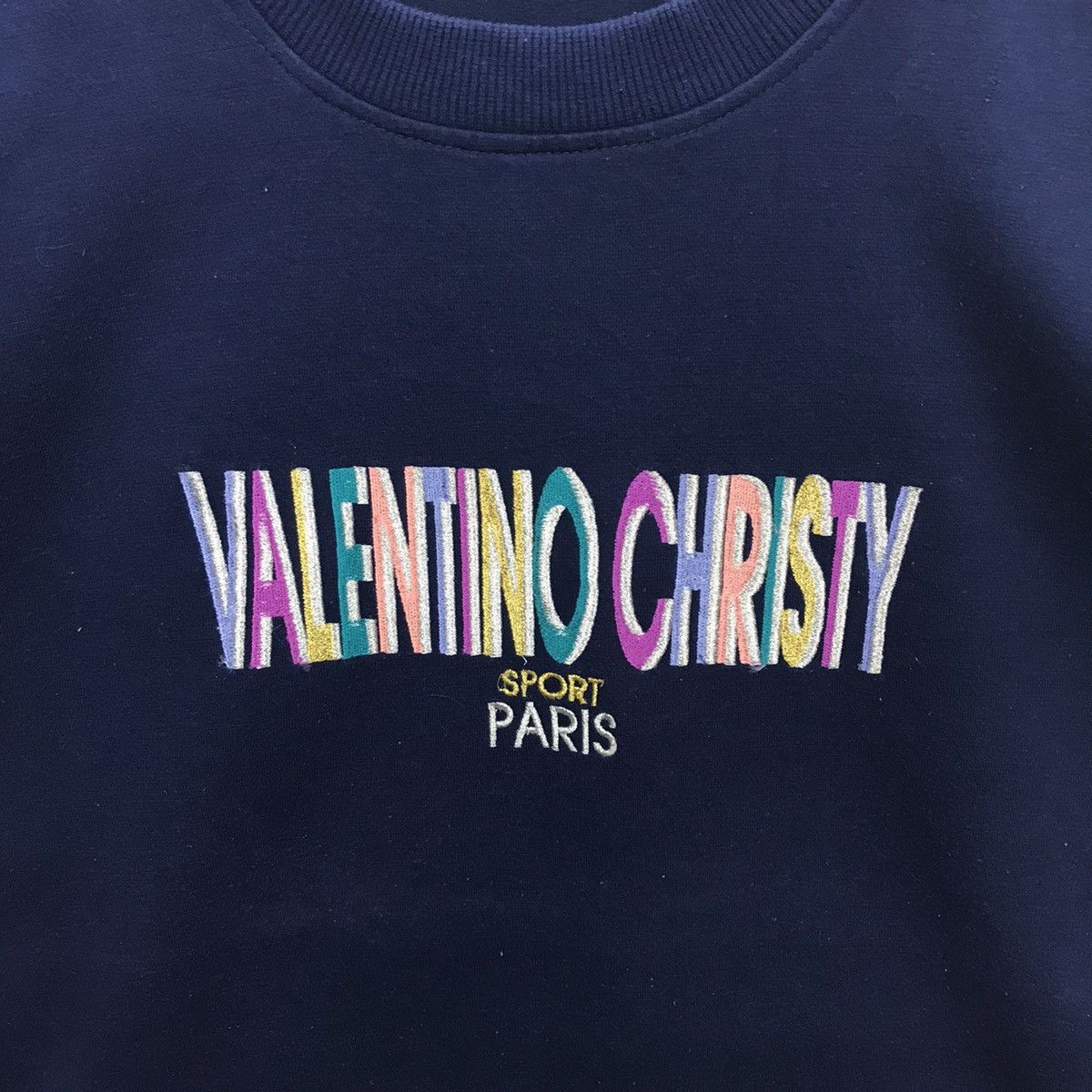 Designer × Valentino × Vintage Rare!! Vintage Valentino Christy Spellout Sweatshirt Size US M / EU 48-50 / 2 - 4 Thumbnail