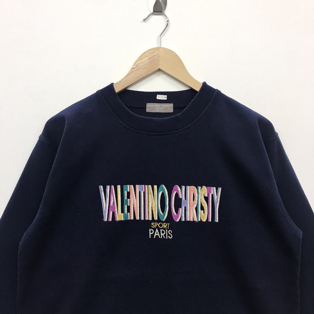 Designer × Valentino × Vintage Rare!! Vintage Valentino Christy Spellout Sweatshirt Size US M / EU 48-50 / 2 - 2 Thumbnail