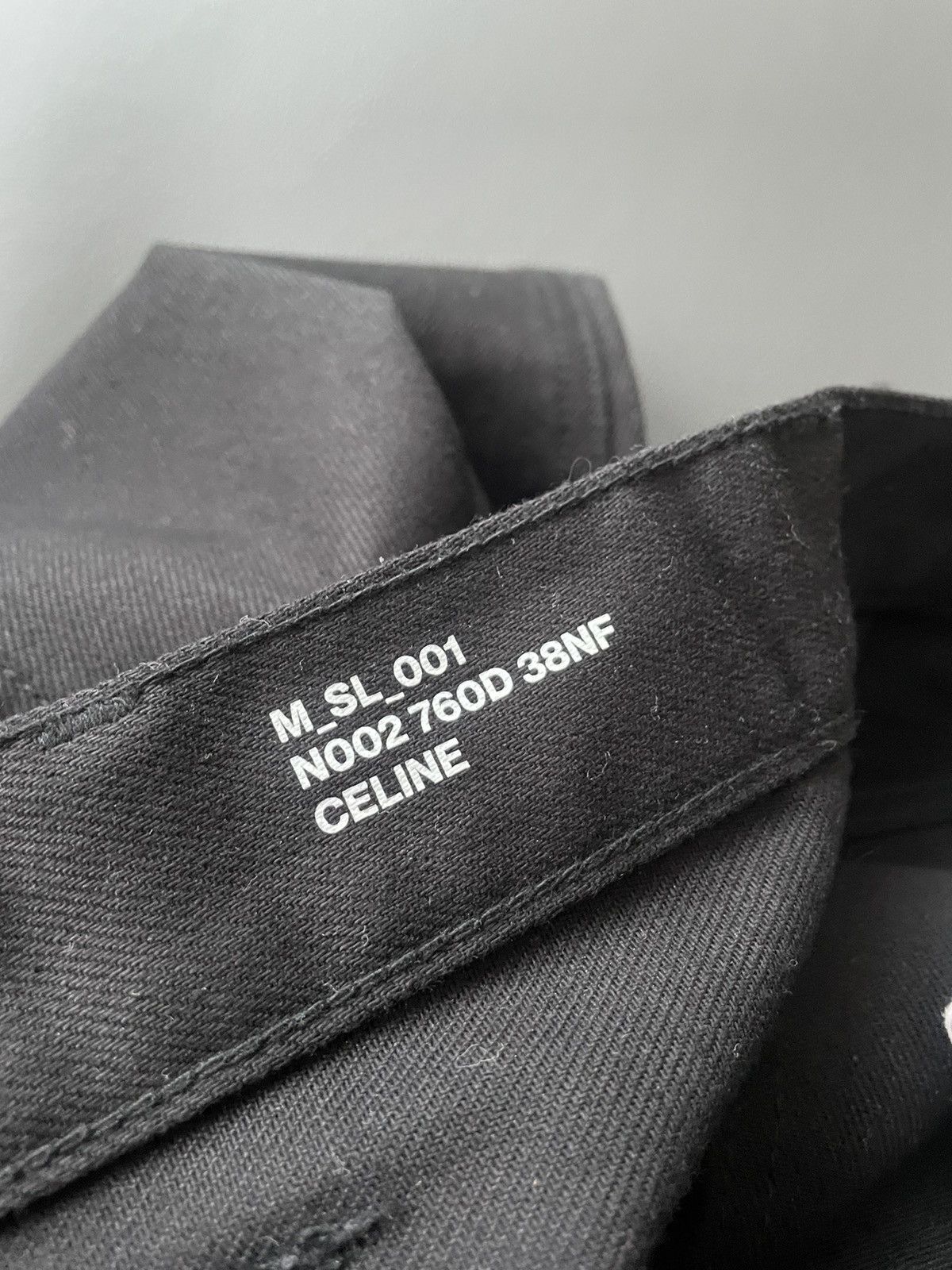Celine × Hedi Slimane Runway SuperRare Iconic SL 001 Hedi Slimane Pure Black Denim Size US 28 / EU 44 - 5 Thumbnail
