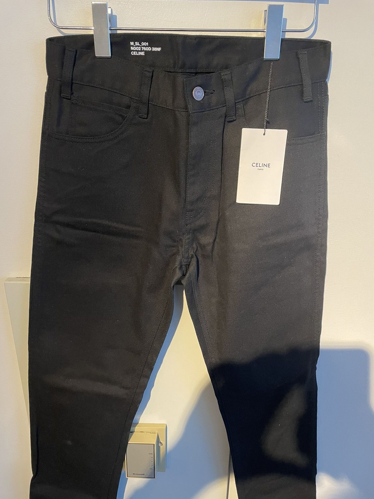 Celine × Hedi Slimane Runway SuperRare Iconic SL 001 Hedi Slimane Pure Black Denim Size US 28 / EU 44 - 13 Thumbnail