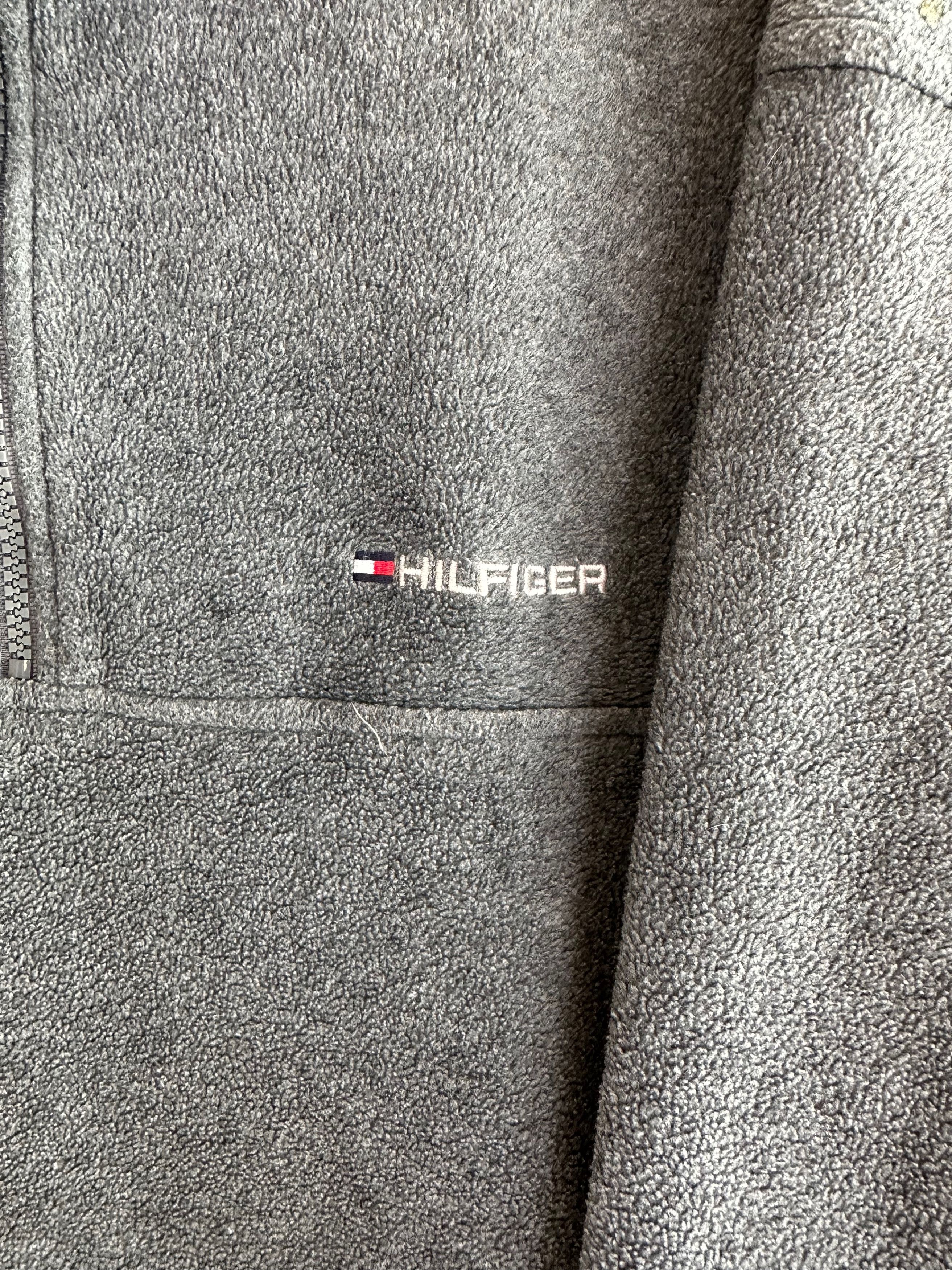Tommy Hilfiger 00's Tommy Hilfiger 1/4 zip fleece pullover gray Y2K Size US XL / EU 56 / 4 - 6 Thumbnail