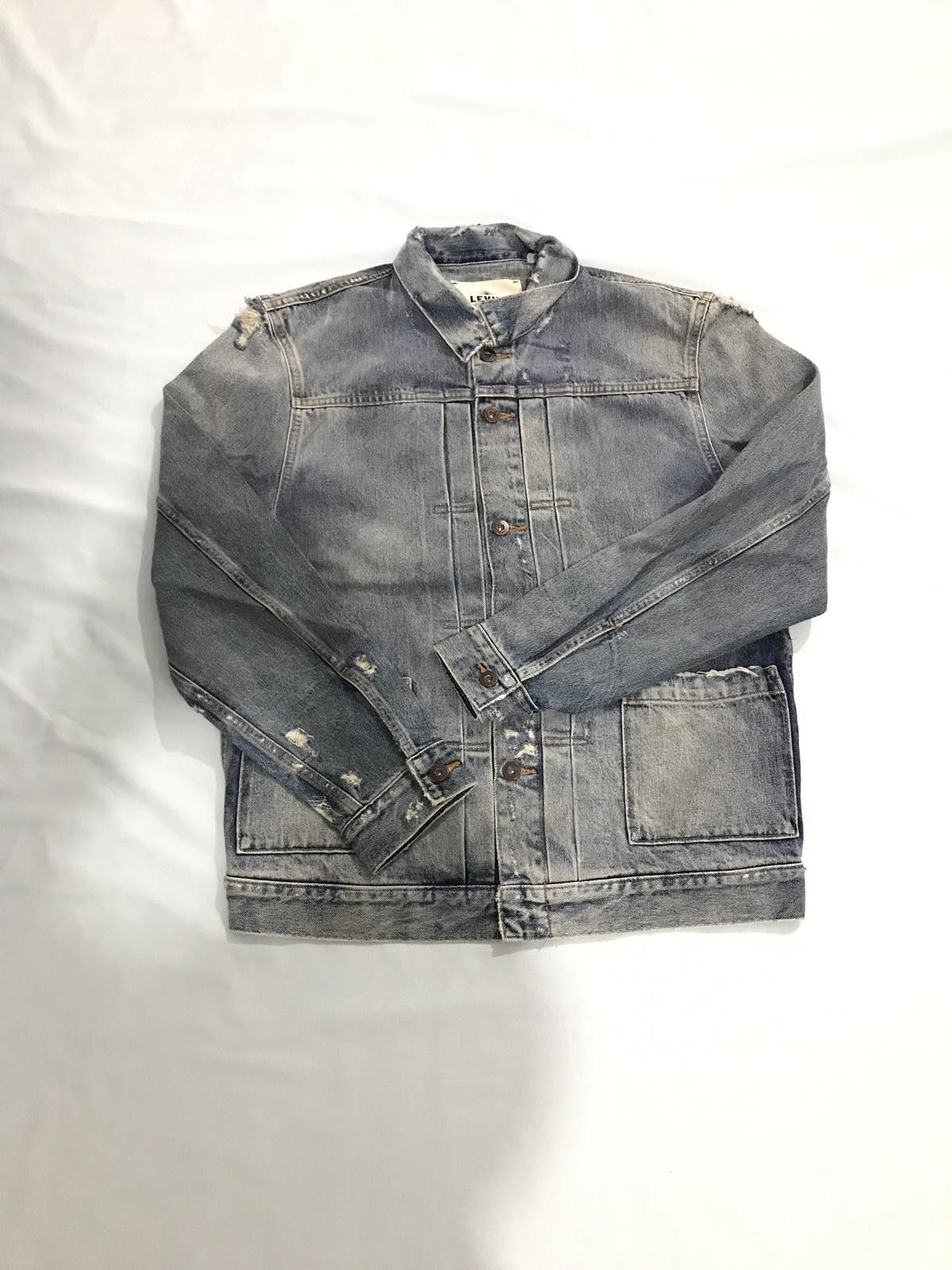 Image of Levis Made Crafted Aw17 - Levi's Made & Crafted Trashed Jacket, Men's (Size Large)