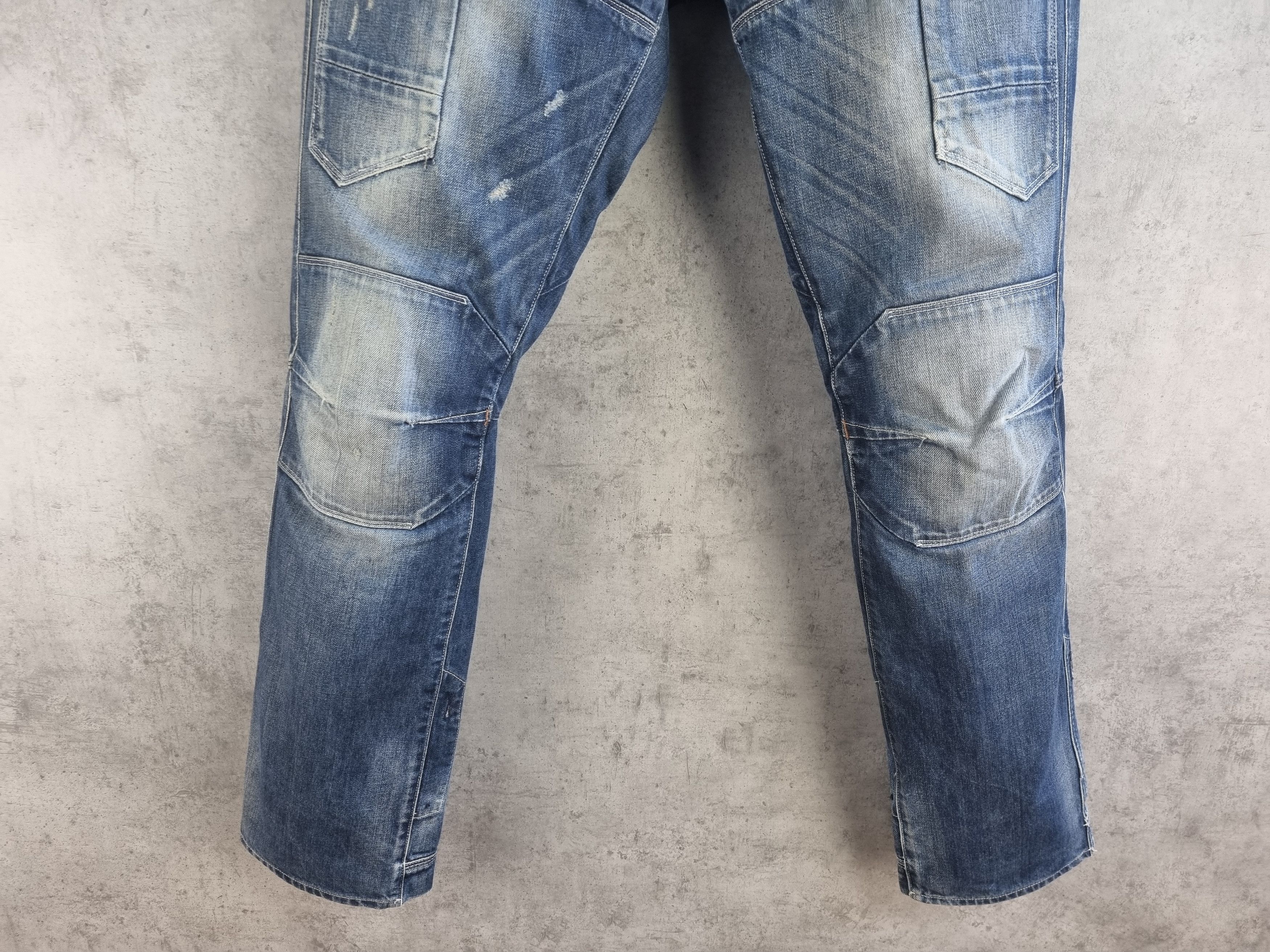 G-Star GStar Double Knees Multi pocket 3301 Raw Denim Jeans Size US 33 - 16 Thumbnail