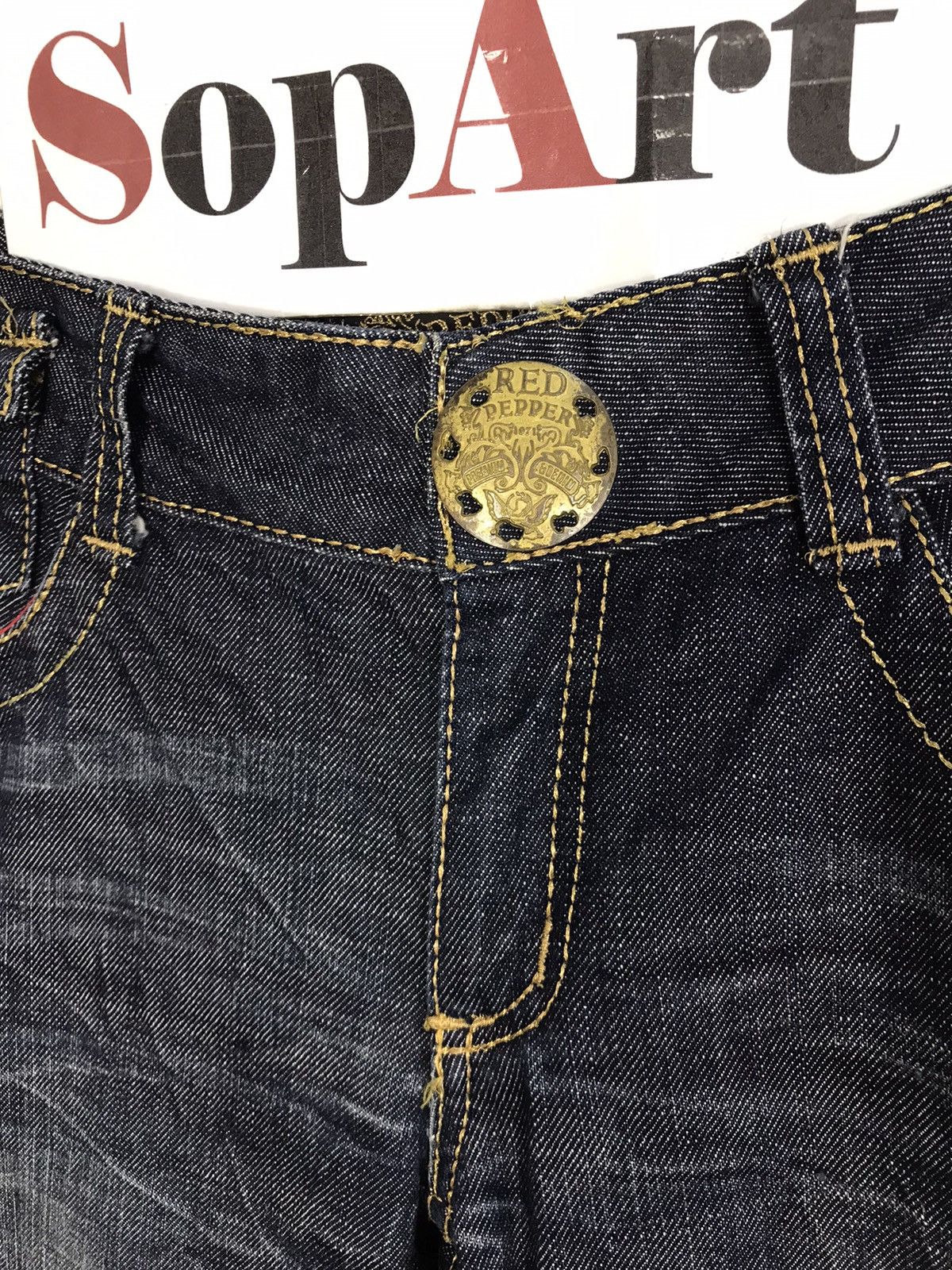 Japanese Brand × Vintage Vintage RedPepper 1971 Buckle Back Jeans Design Size 31" - 6 Thumbnail