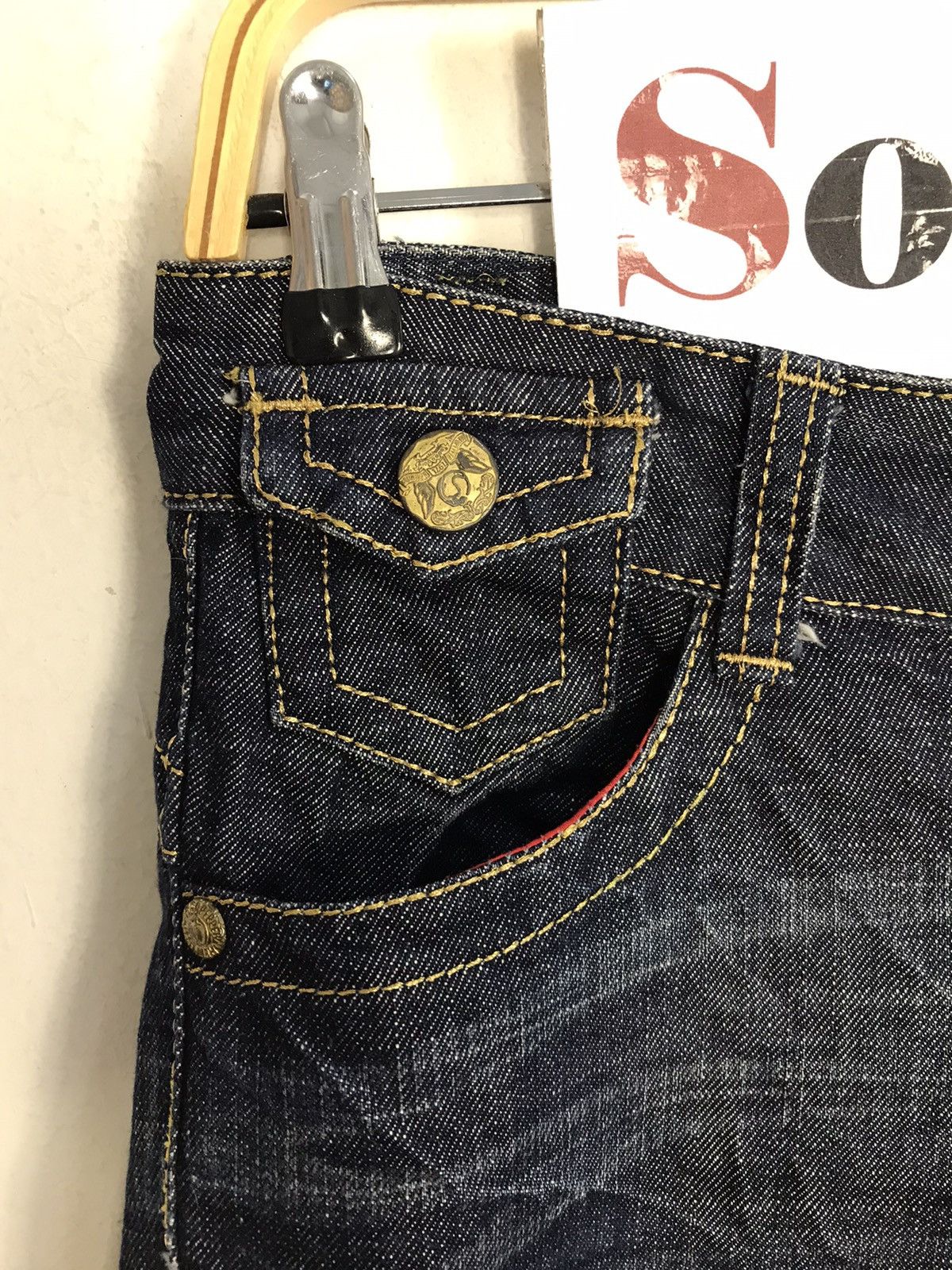 Japanese Brand × Vintage Vintage RedPepper 1971 Buckle Back Jeans Design Size 31" - 7 Thumbnail