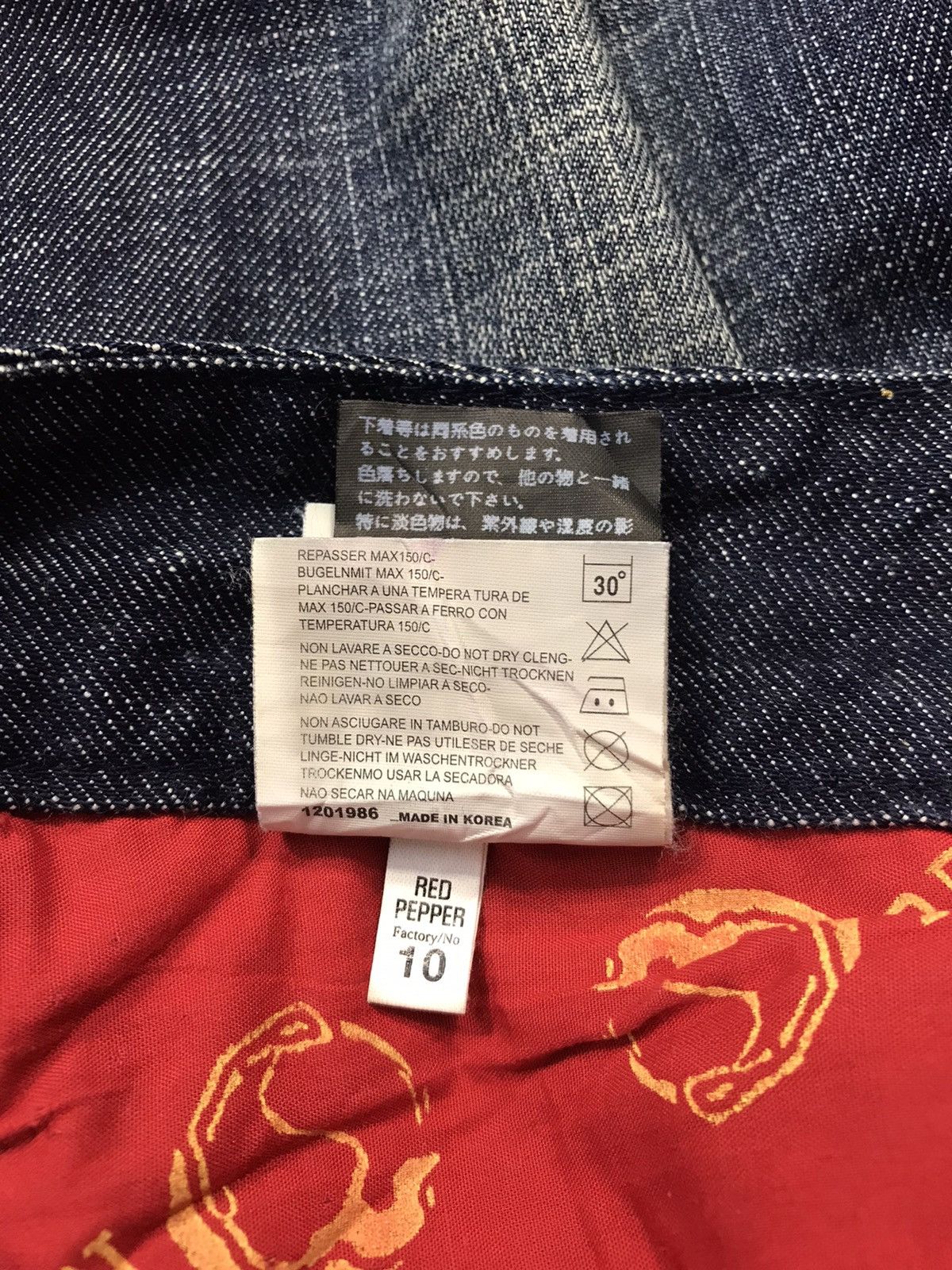 Japanese Brand × Vintage Vintage RedPepper 1971 Buckle Back Jeans Design Size 31" - 16 Thumbnail