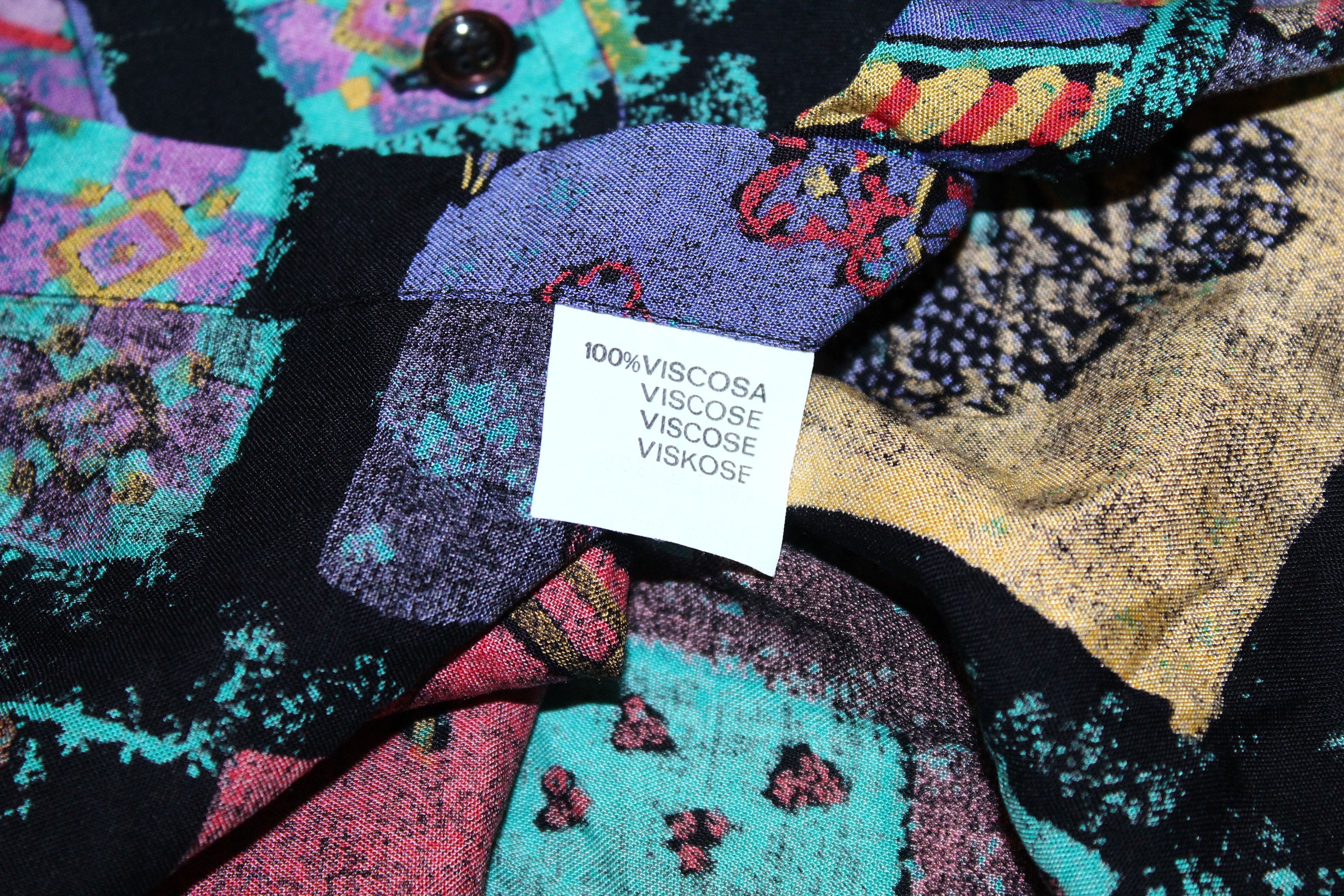 Vintage 70s Bagarre Novelty Baroque Artwork Psychedelic Acid Shirt Size US L / EU 52-54 / 3 - 5 Thumbnail