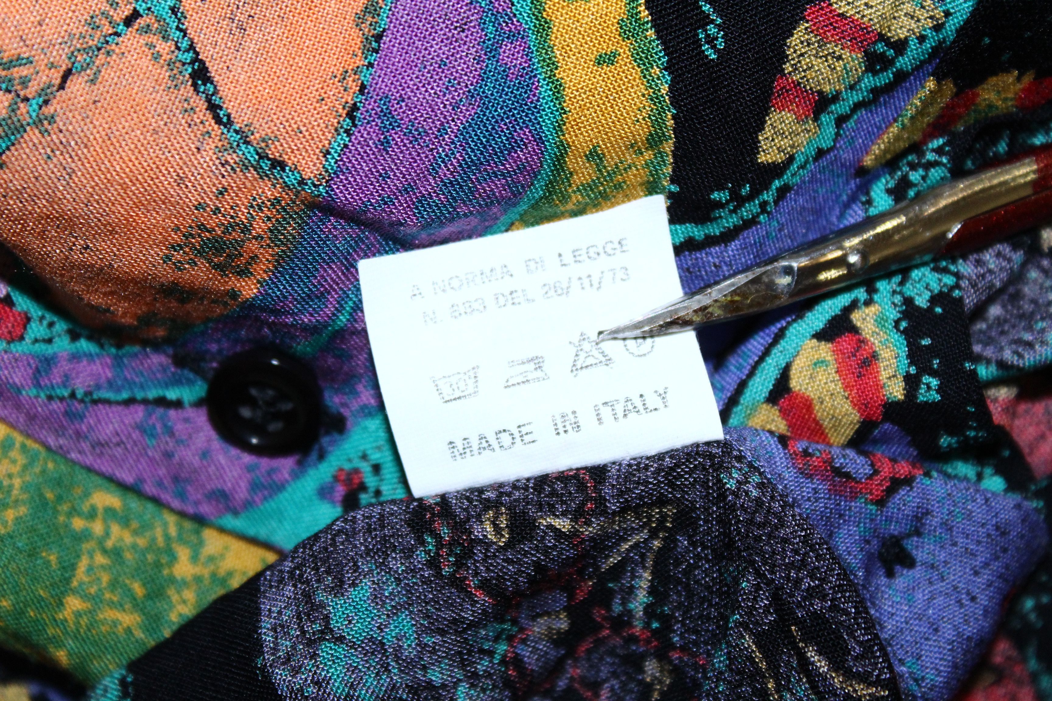 Vintage 70s Bagarre Novelty Baroque Artwork Psychedelic Acid Shirt Size US L / EU 52-54 / 3 - 7 Thumbnail