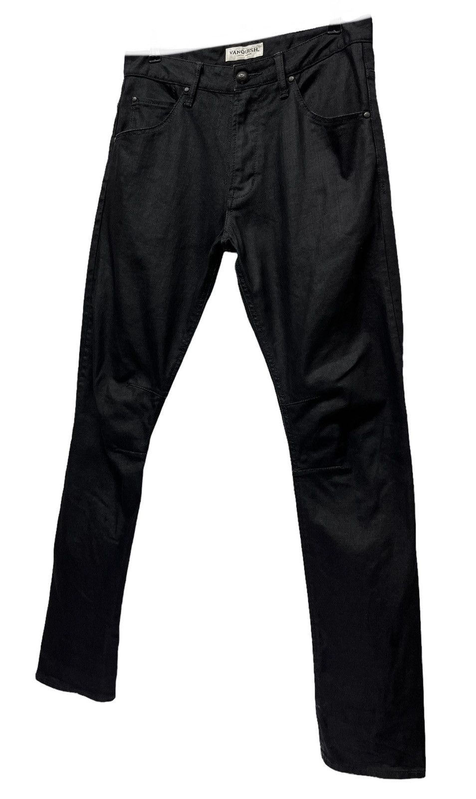 Vanquish 🔥VANQUISH TOKYO JAPAN Black Waxed Stretch Denim Size US 32 / EU 48 - 2 Thumbnail