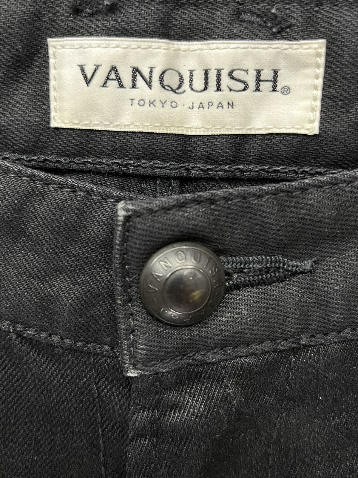 Vanquish 🔥VANQUISH TOKYO JAPAN Black Waxed Stretch Denim Size US 32 / EU 48 - 6 Thumbnail