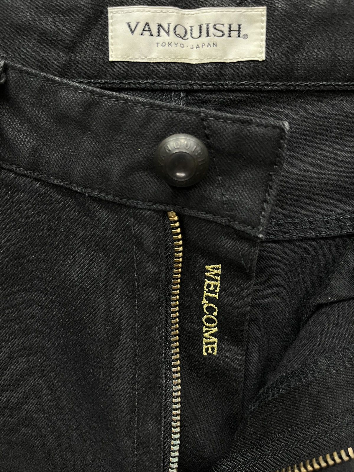 Vanquish 🔥VANQUISH TOKYO JAPAN Black Waxed Stretch Denim Size US 32 / EU 48 - 4 Thumbnail