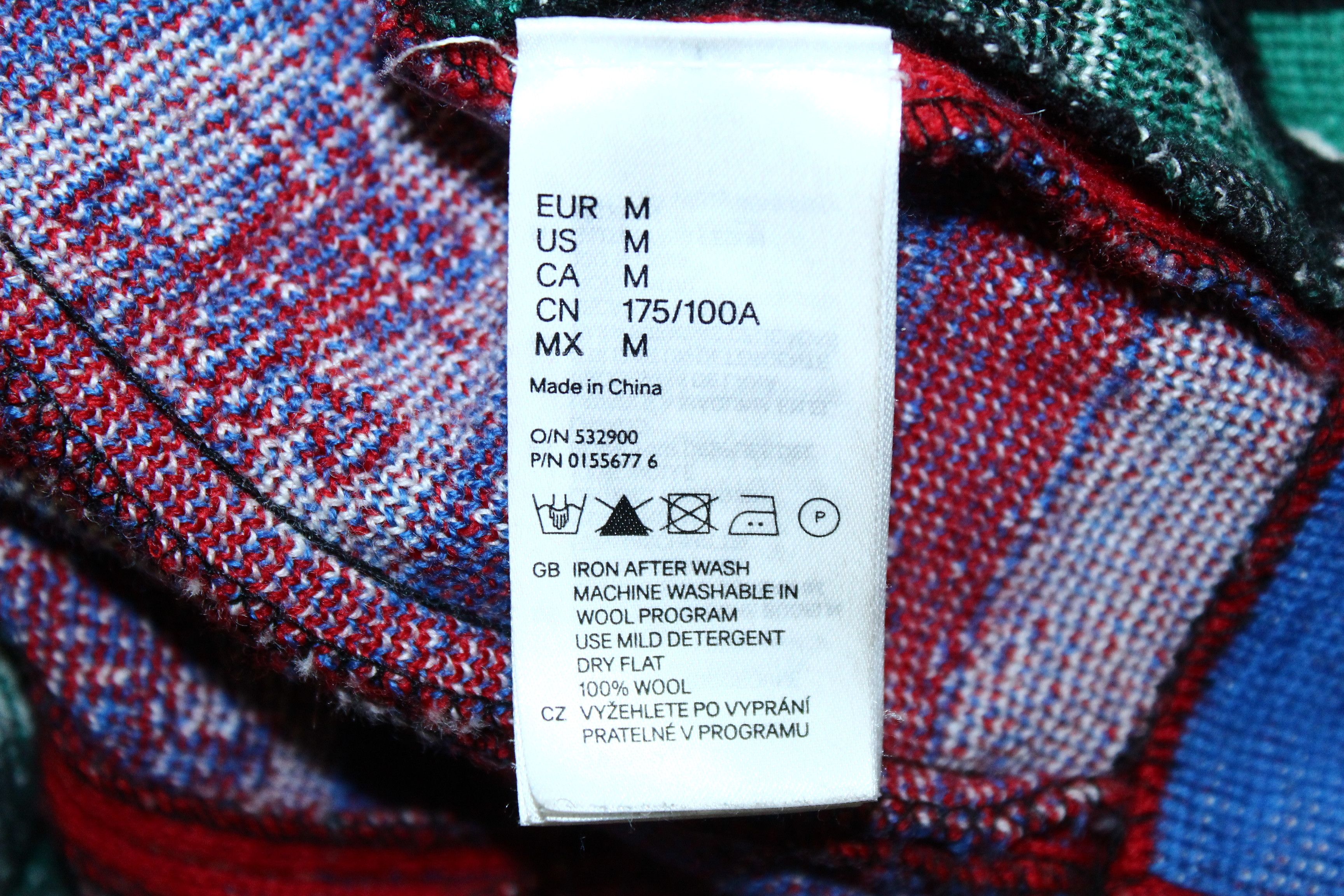 Maison Margiela Maison Martin Margiela x H&M Jacquard Wool Scarf Sweater Size US M / EU 48-50 / 2 - 9 Thumbnail