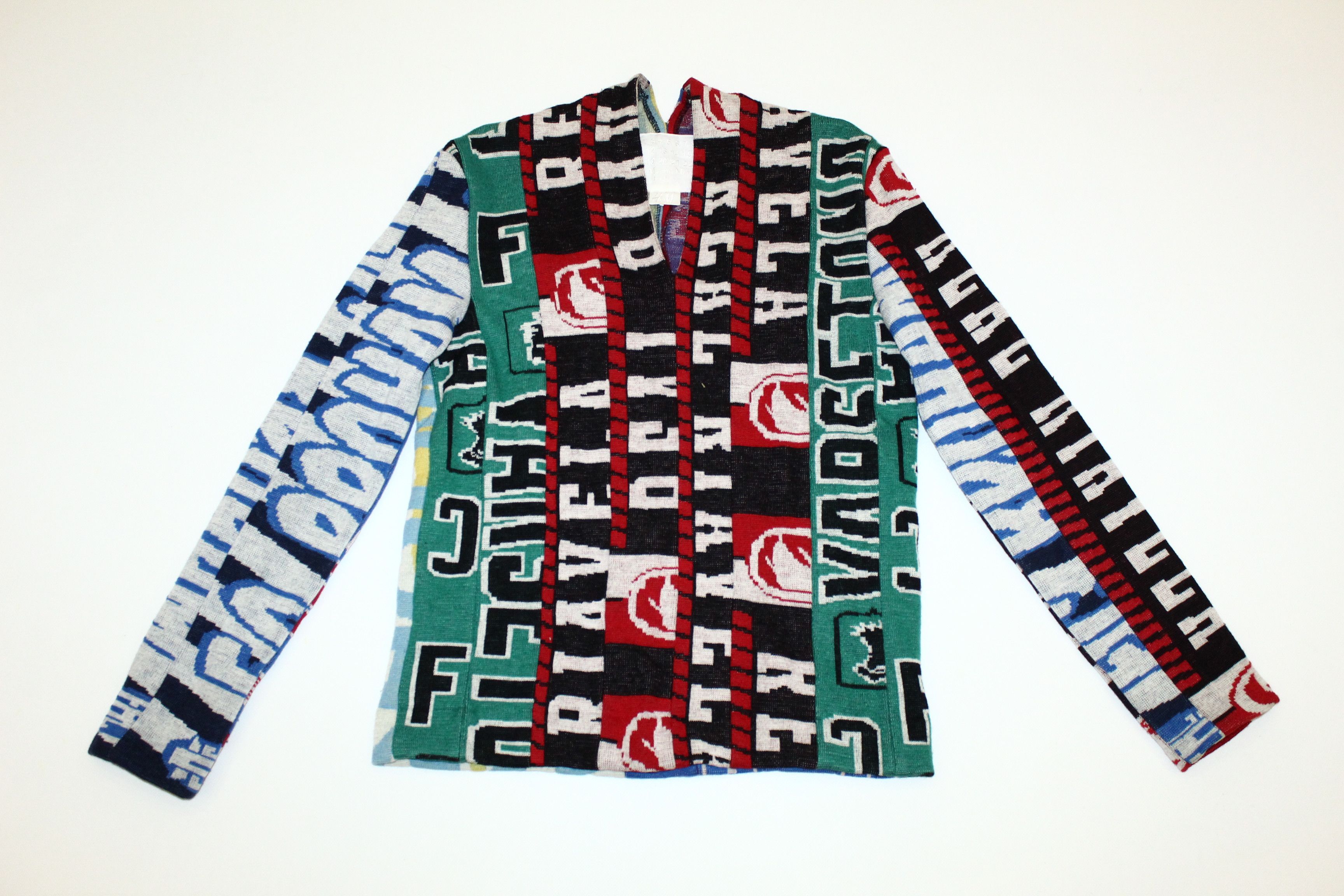 Maison Margiela Maison Martin Margiela x H&M Jacquard Wool Scarf Sweater Size US M / EU 48-50 / 2 - 2 Thumbnail
