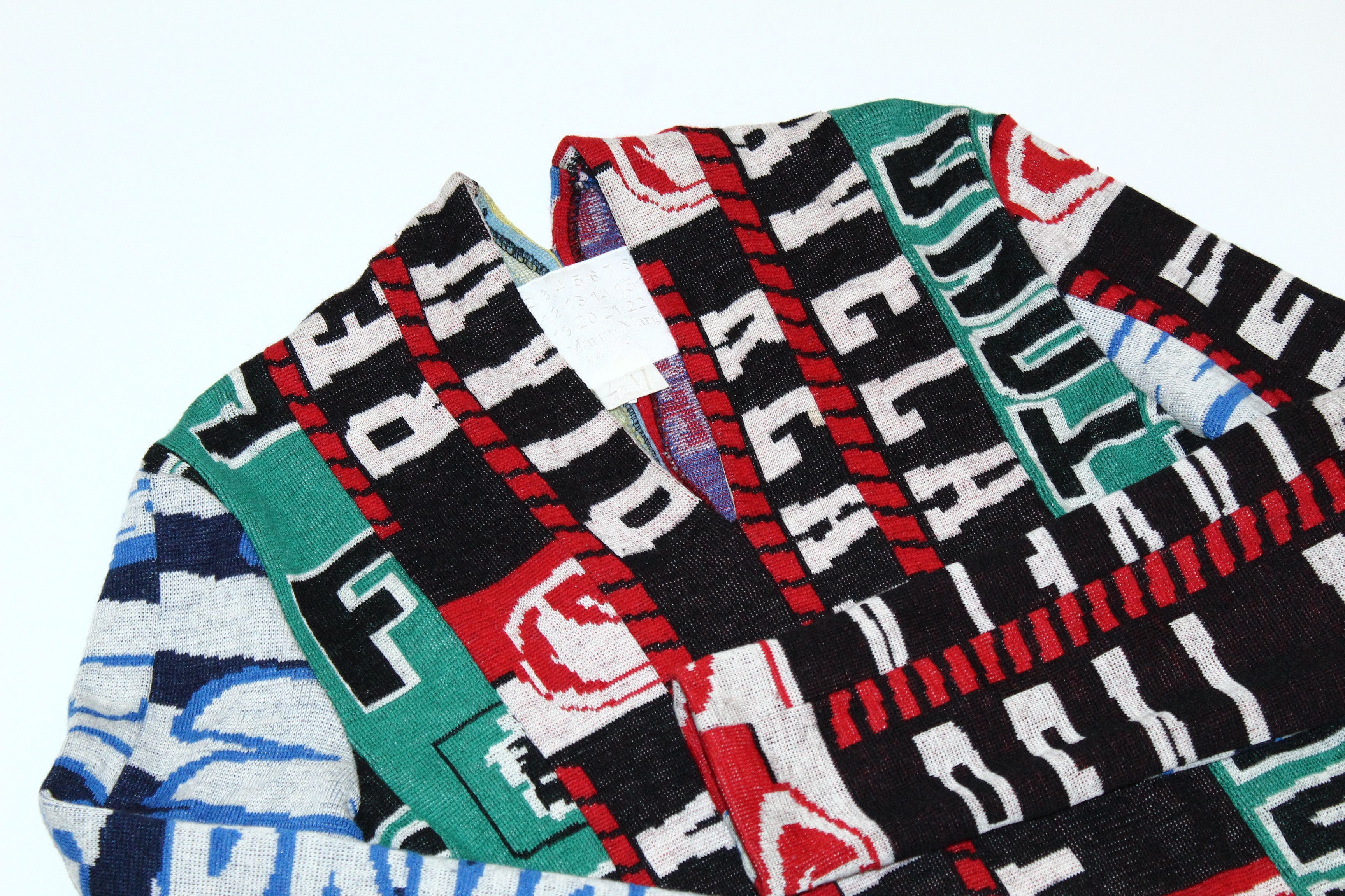 Maison Margiela Maison Martin Margiela x H&M Jacquard Wool Scarf Sweater Size US M / EU 48-50 / 2 - 5 Thumbnail