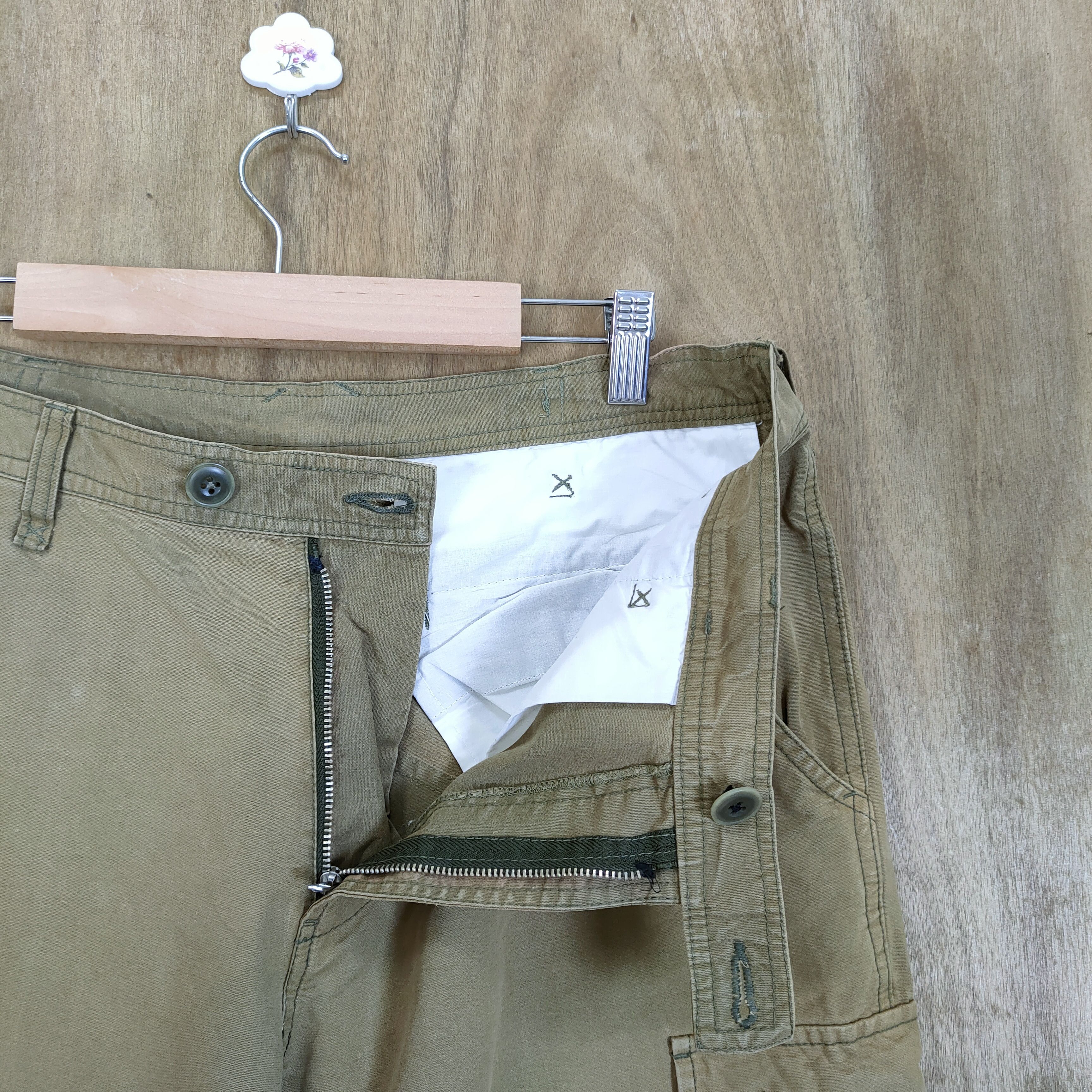 Takeo Kikuchi × Vintage TAKEO KIKUCHI FADED BONDAGE BAGGY CARGO PANTS Size US 34 / EU 50 - 11 Thumbnail