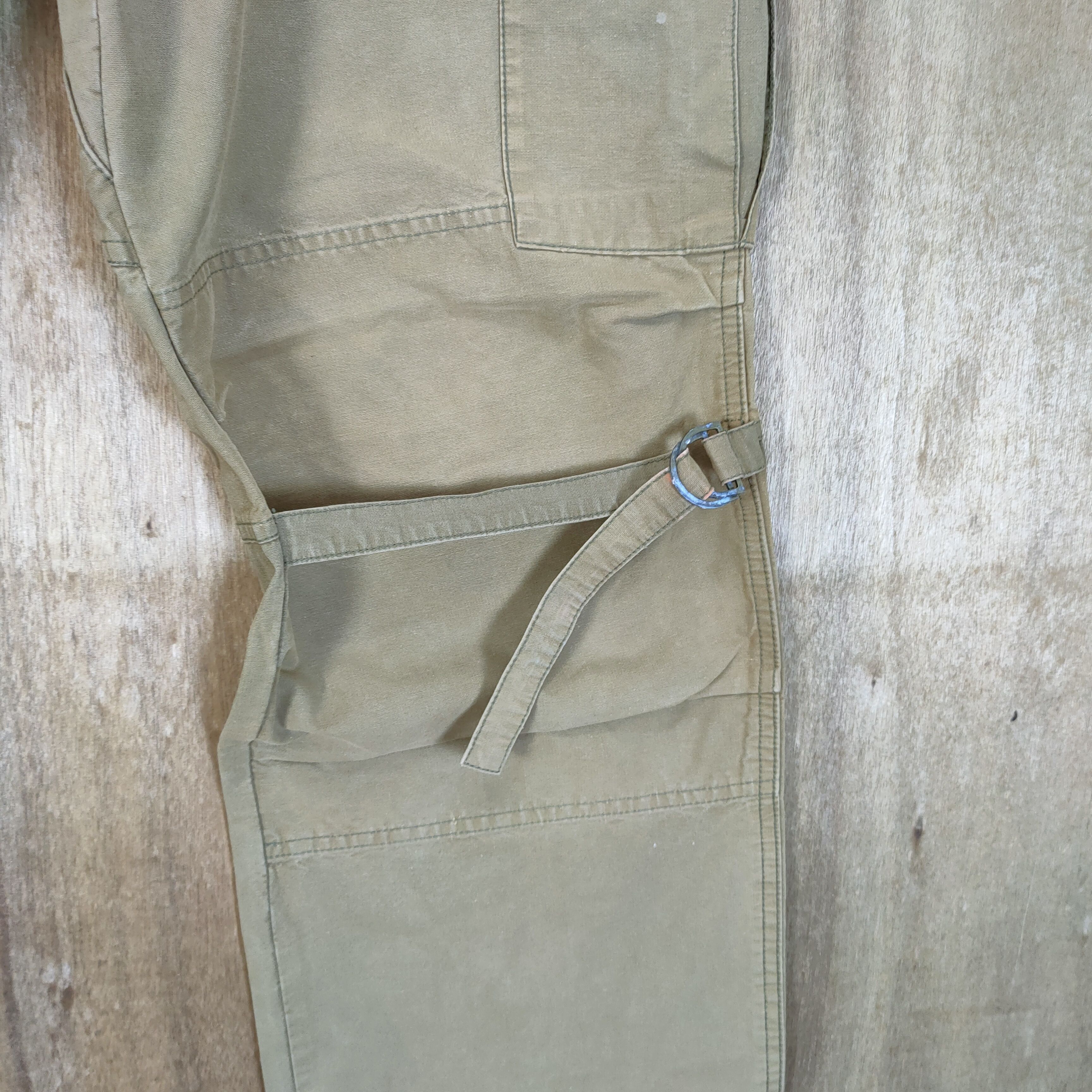 Takeo Kikuchi × Vintage TAKEO KIKUCHI FADED BONDAGE BAGGY CARGO PANTS Size US 34 / EU 50 - 13 Thumbnail