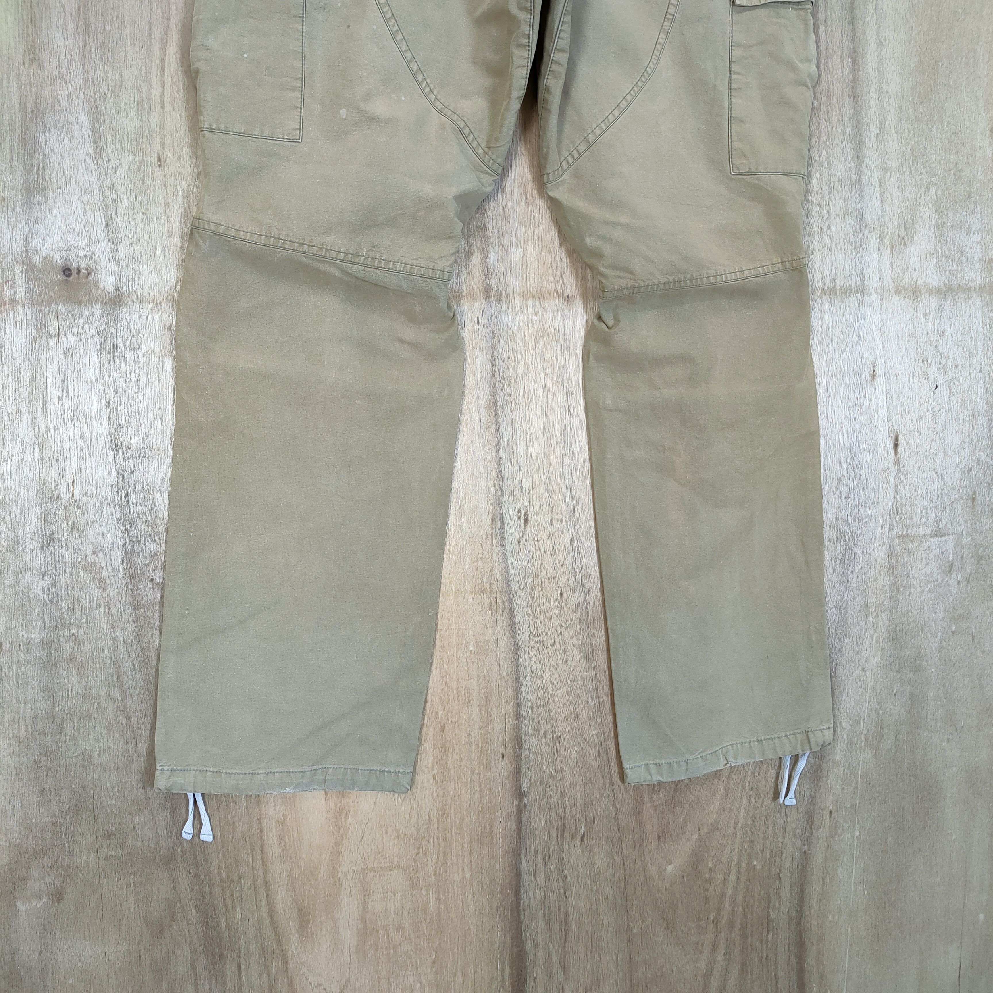 Takeo Kikuchi × Vintage TAKEO KIKUCHI FADED BONDAGE BAGGY CARGO PANTS Size US 34 / EU 50 - 8 Thumbnail