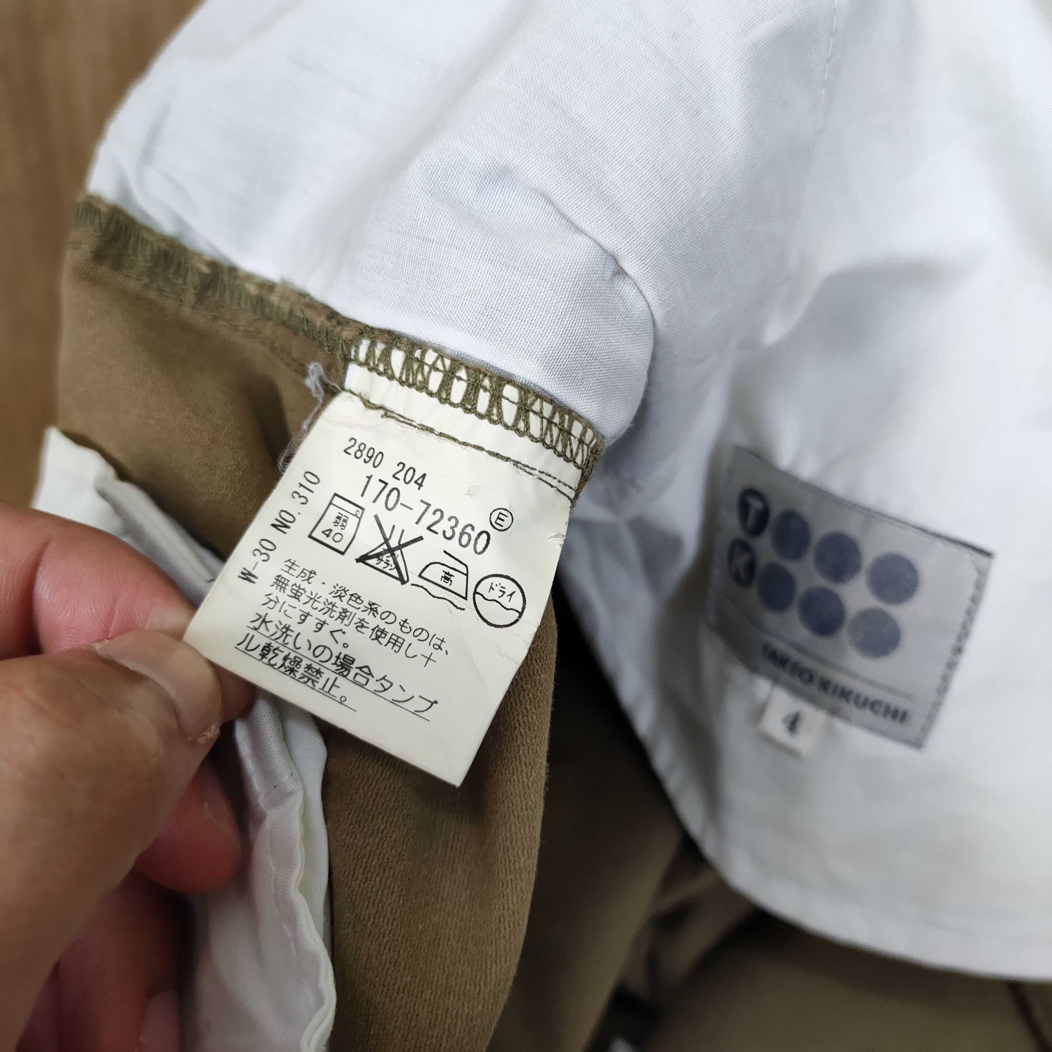 Takeo Kikuchi × Vintage TAKEO KIKUCHI FADED BONDAGE BAGGY CARGO PANTS Size US 34 / EU 50 - 16 Thumbnail