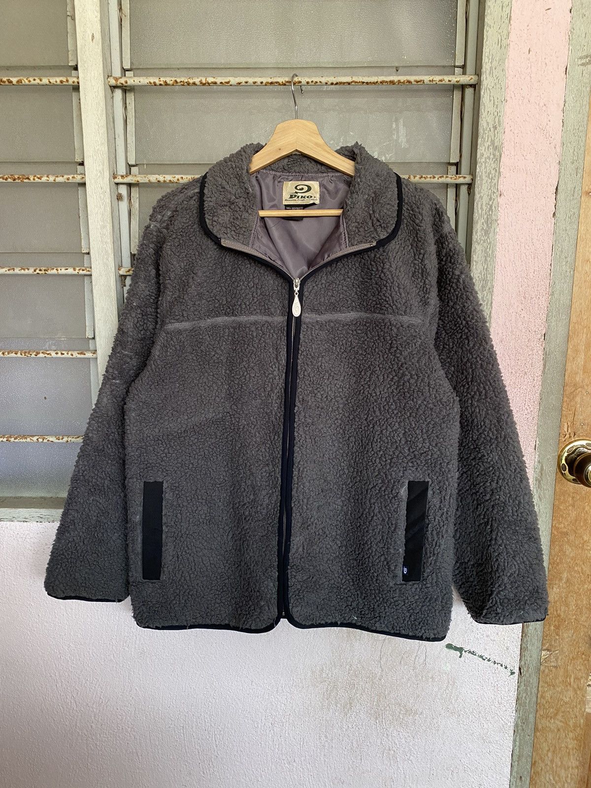 Japanese Brand AW Piko Deep Pile Sherpa Jacket Size US L / EU 52-54 / 3 - 5 Thumbnail