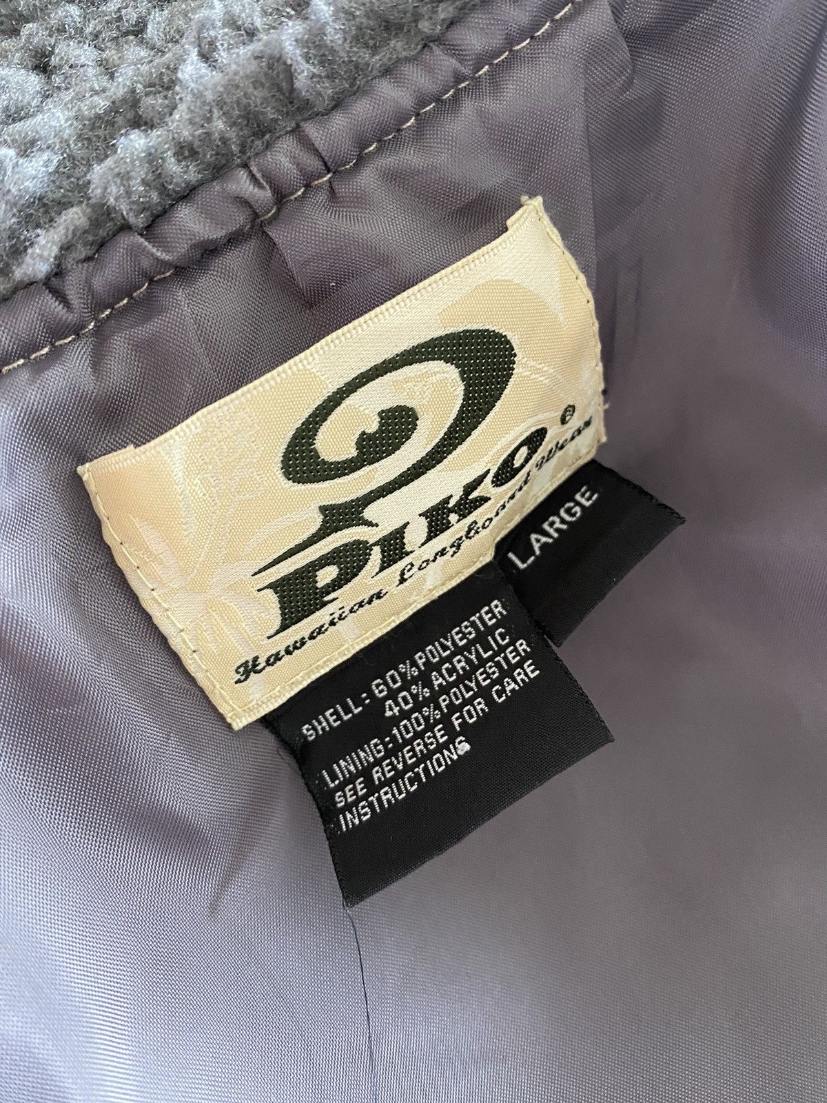 Japanese Brand AW Piko Deep Pile Sherpa Jacket Size US L / EU 52-54 / 3 - 7 Thumbnail