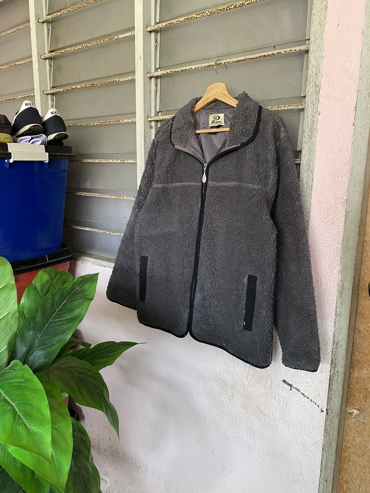 Japanese Brand AW Piko Deep Pile Sherpa Jacket Size US L / EU 52-54 / 3 - 1 Thumbnail
