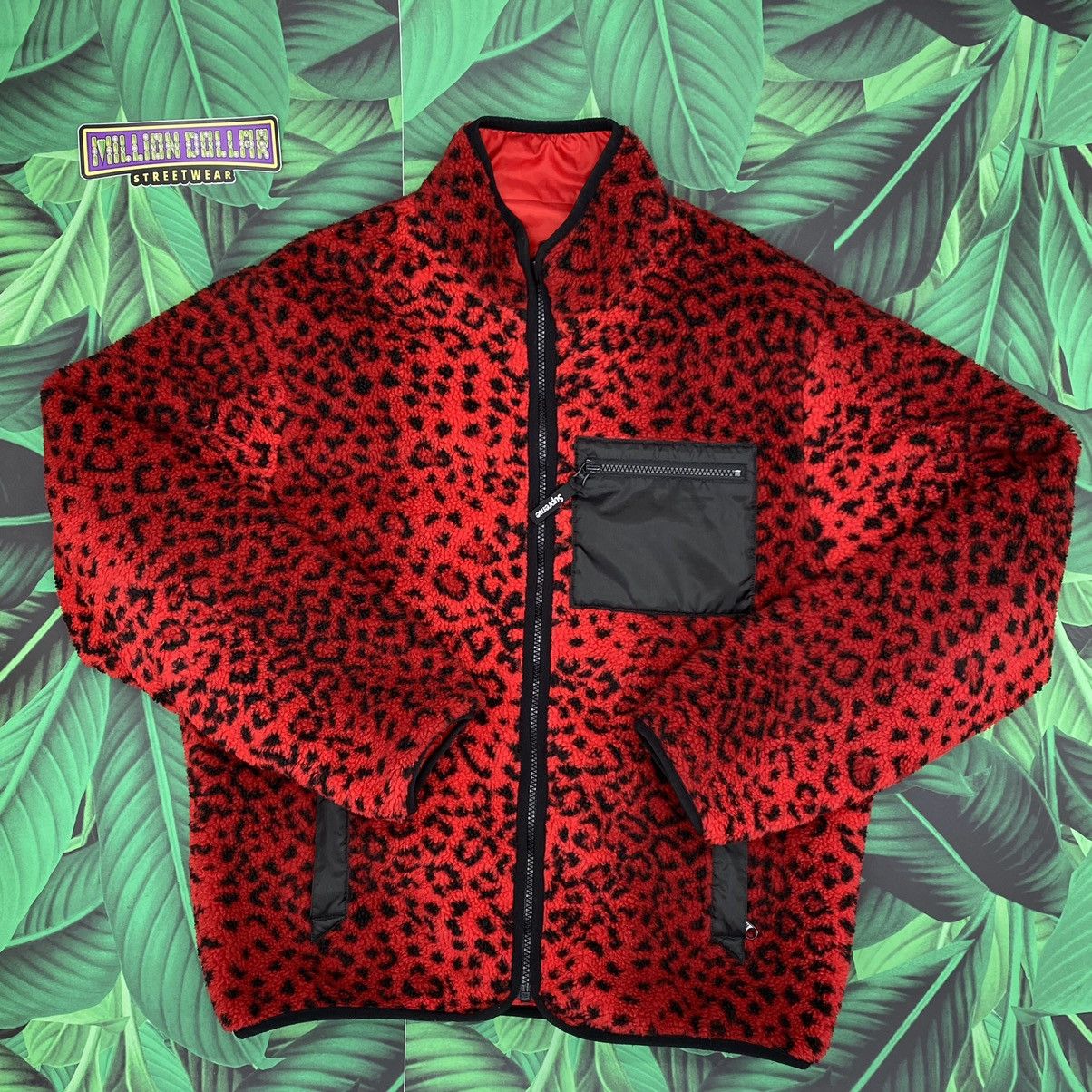 Supreme Leopard Fleece Reversible Jacket Grailed