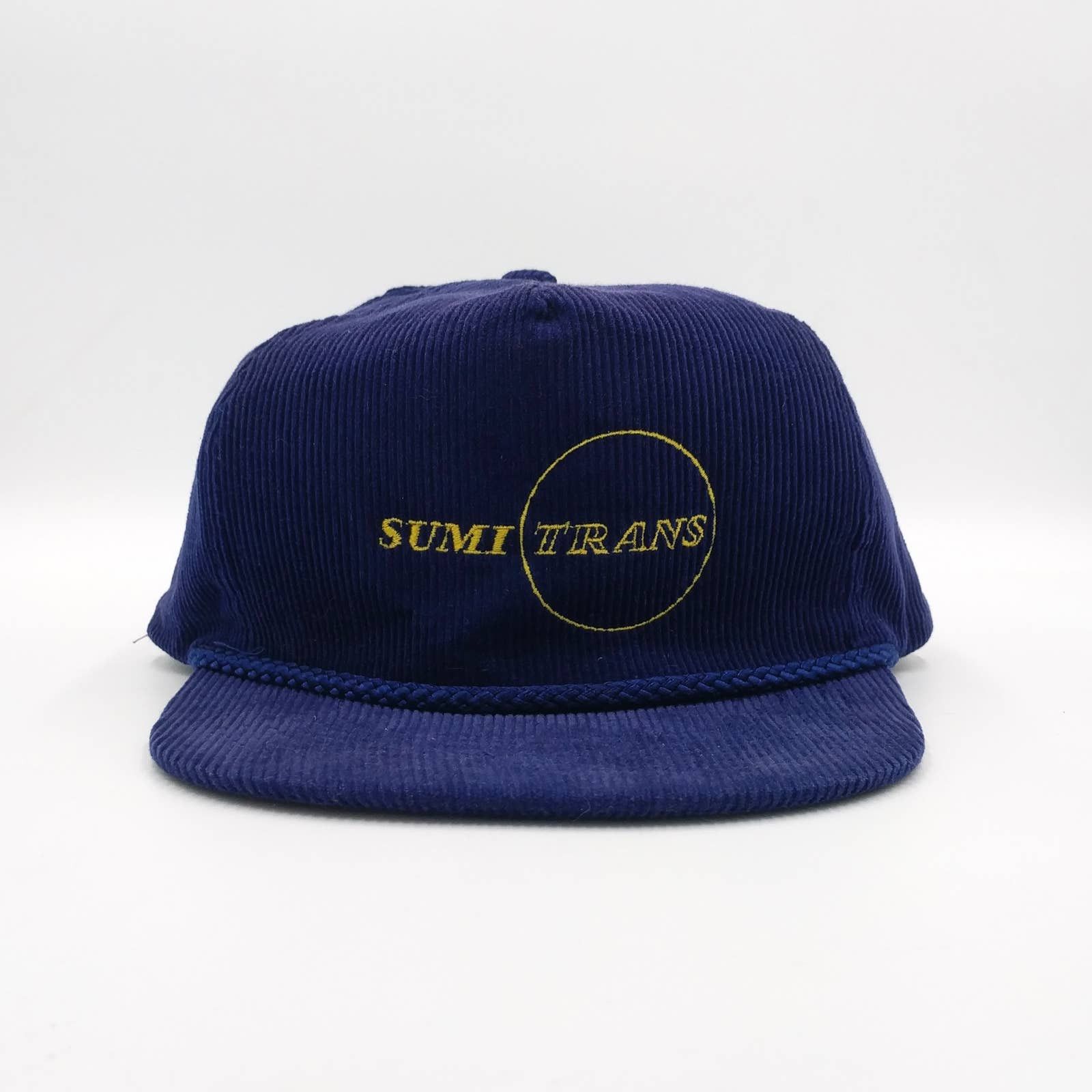 Vintage Vintage Sumi Trans Corduroy Trucker Hat Navy Blue 80s 90s Size ONE SIZE - 2 Thumbnail