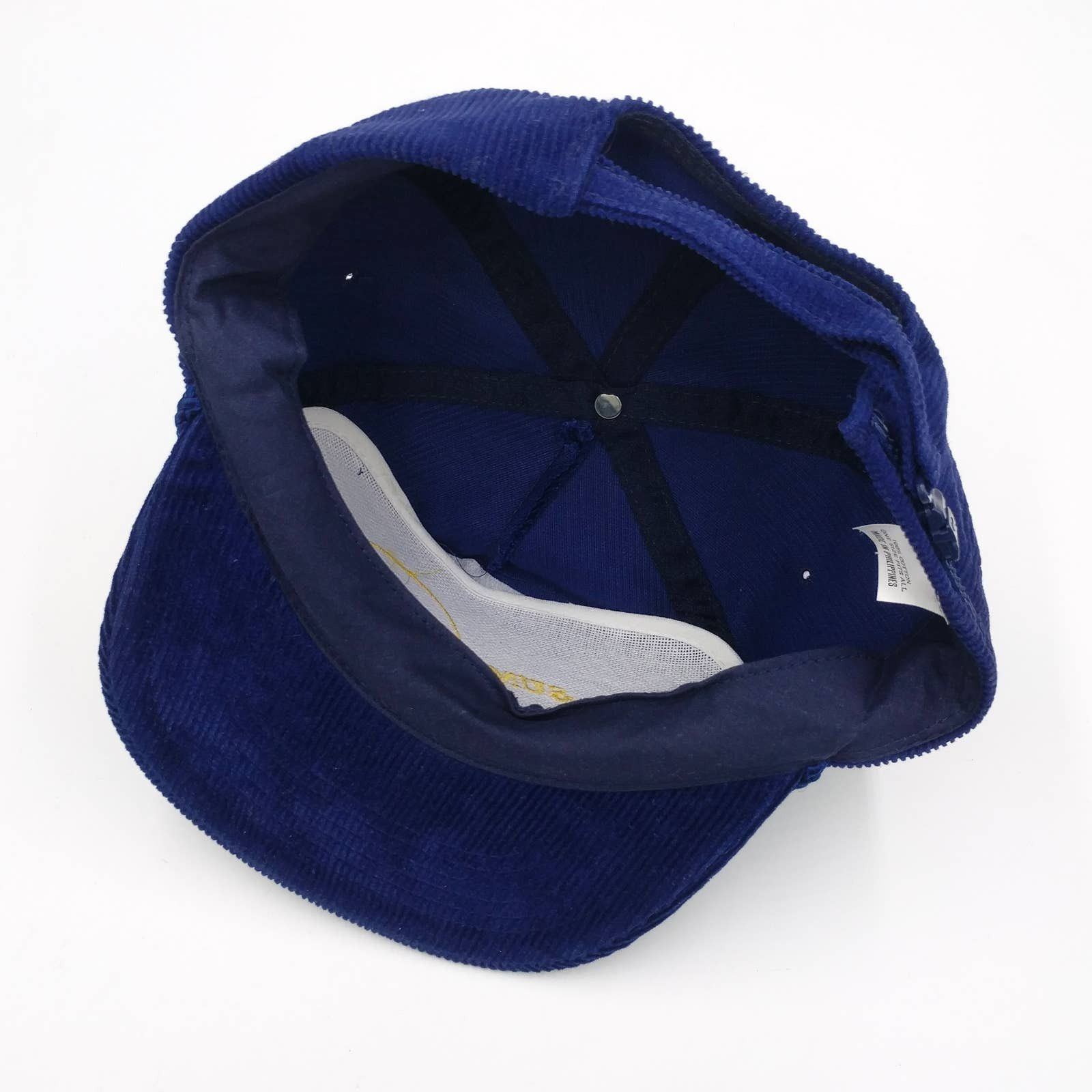 Vintage Vintage Sumi Trans Corduroy Trucker Hat Navy Blue 80s 90s Size ONE SIZE - 8 Thumbnail