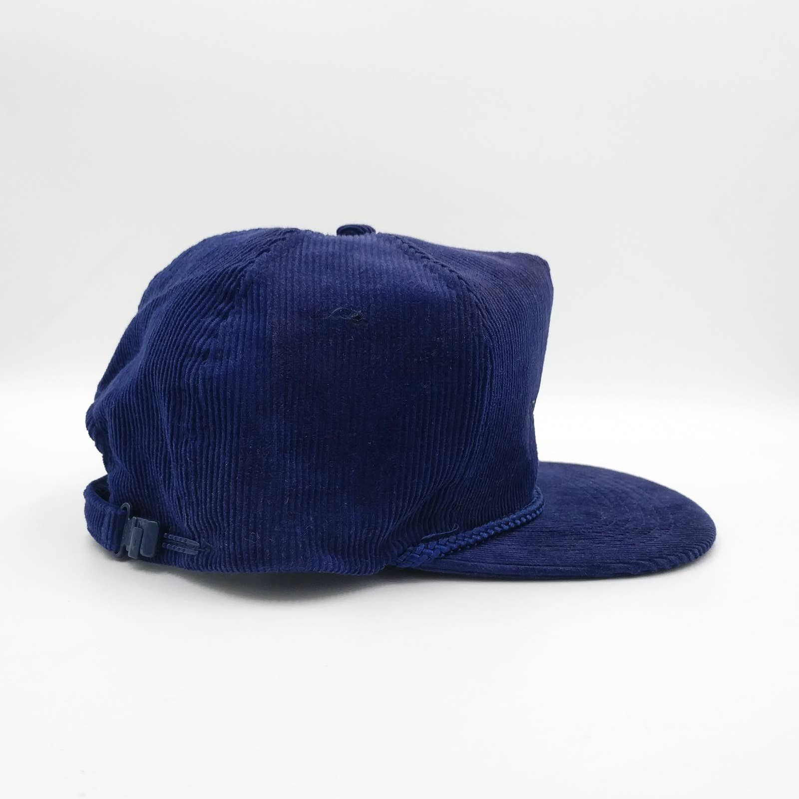 Vintage Vintage Sumi Trans Corduroy Trucker Hat Navy Blue 80s 90s Size ONE SIZE - 6 Thumbnail
