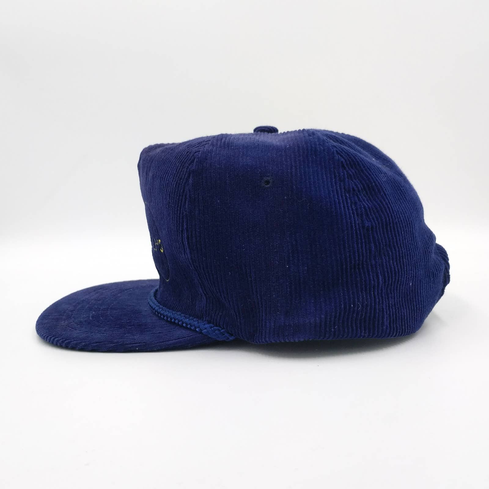 Vintage Vintage Sumi Trans Corduroy Trucker Hat Navy Blue 80s 90s Size ONE SIZE - 5 Thumbnail