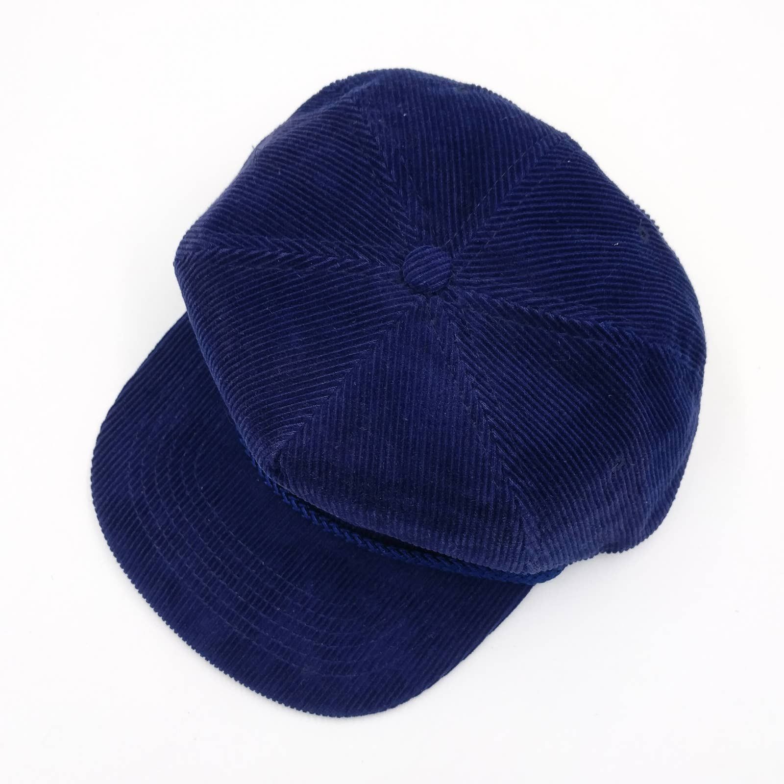 Vintage Vintage Sumi Trans Corduroy Trucker Hat Navy Blue 80s 90s Size ONE SIZE - 4 Thumbnail