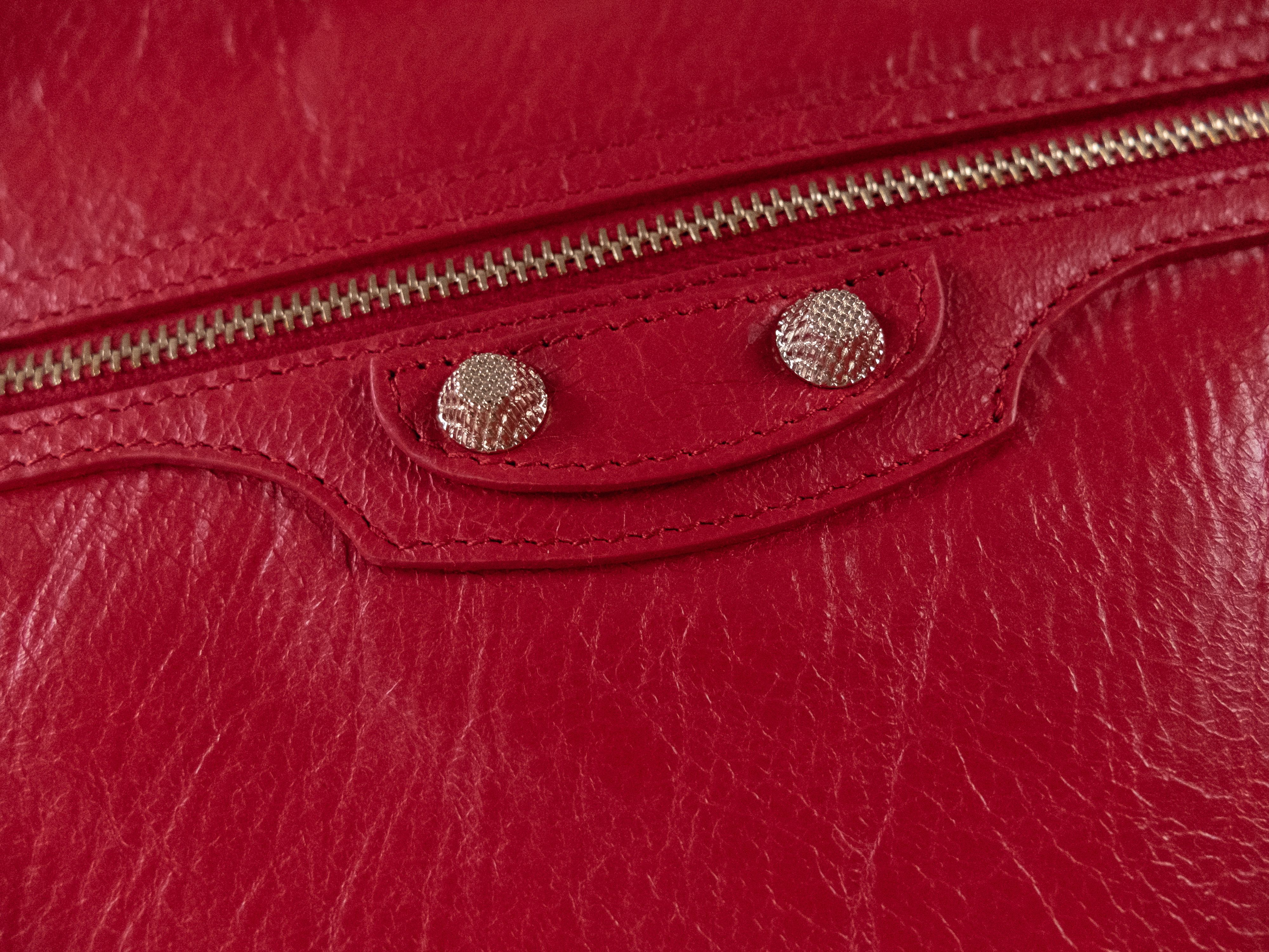 Balenciaga BALENCIAGA red leather half zip around document holder Size ONE SIZE - 2 Thumbnail