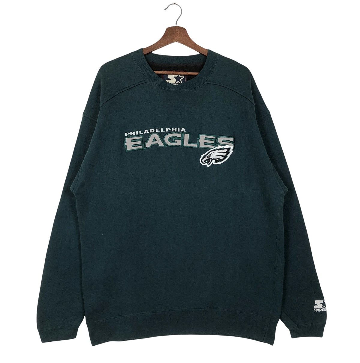 90's Philadelphia Eagles Starter NFL Crewneck Sweatshirt Size XL – Rare VNTG