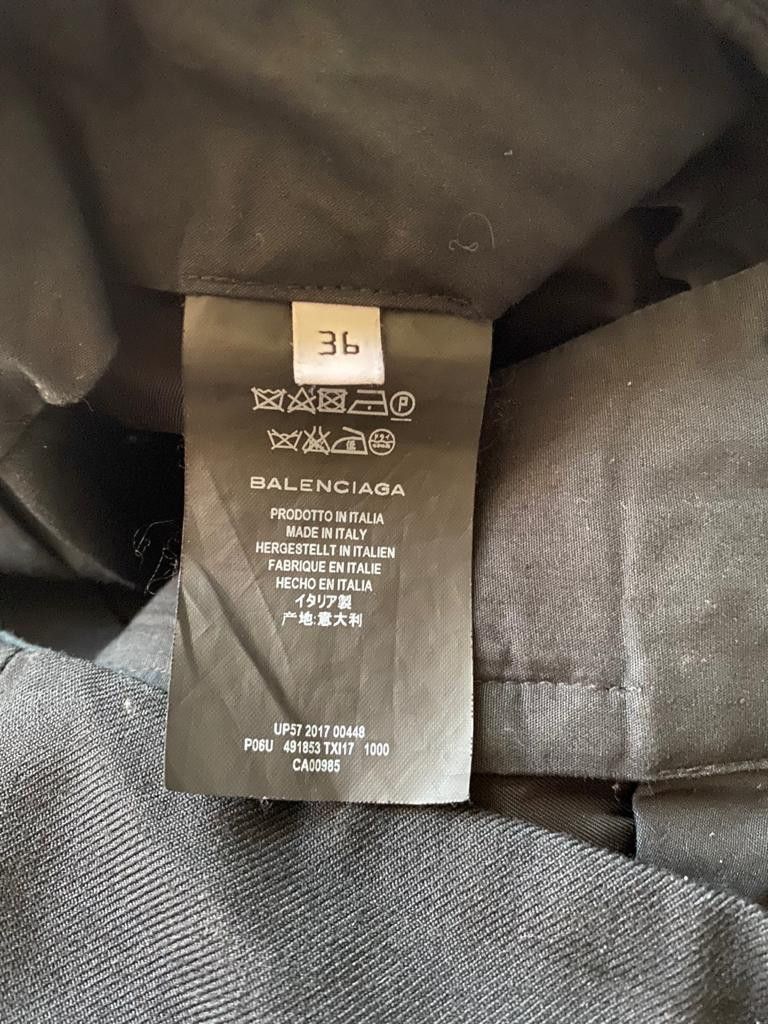 Balenciaga ⚡️QUICK SALE⚡️2017 Balenciaga High Waist Black Trousers Size US 26 / EU 42 - 3 Thumbnail