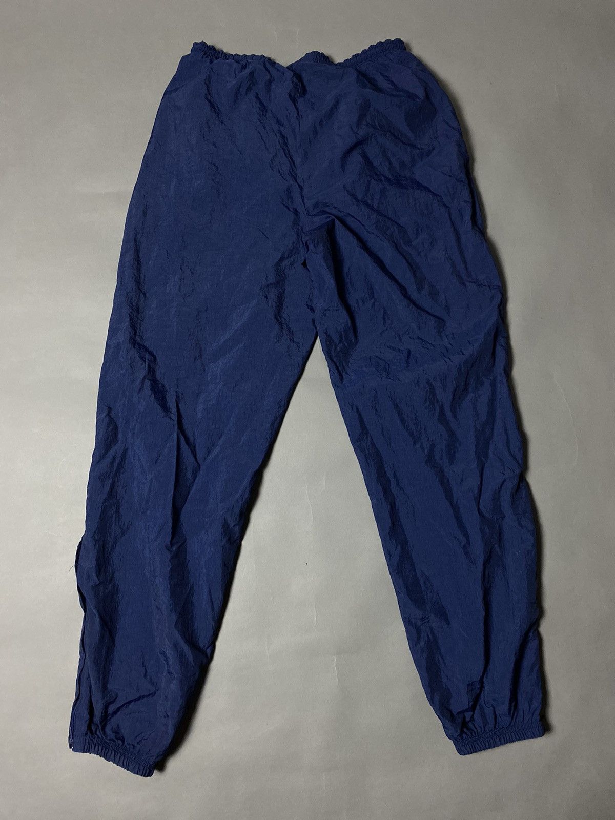 Nike × Vintage 80s Nike vintage navy track pants small classic logo swoosh Size US 30 / EU 46 - 6 Thumbnail