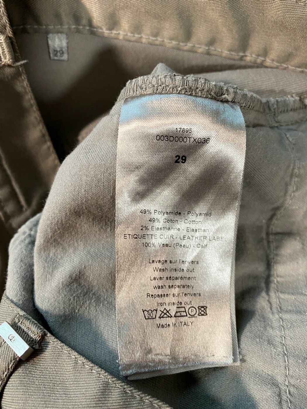 Dior × Hedi Slimane ⚡️QUICK SALE⚡️Dior Beige Pants Trousers by Hedi Slimane Size US 29 - 4 Thumbnail