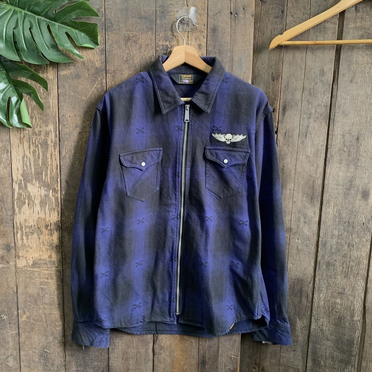 Vanson Leathers × Vintage Vintage Vanson Leathers Zipper Jacket Size US M / EU 48-50 / 2 - 2 Thumbnail