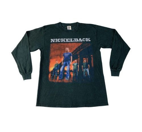 Band Tees × Vintage Y2K Nickelback The Long Road Tour 2004 Tee Size US M / EU 48-50 / 2 - 1 Thumbnail