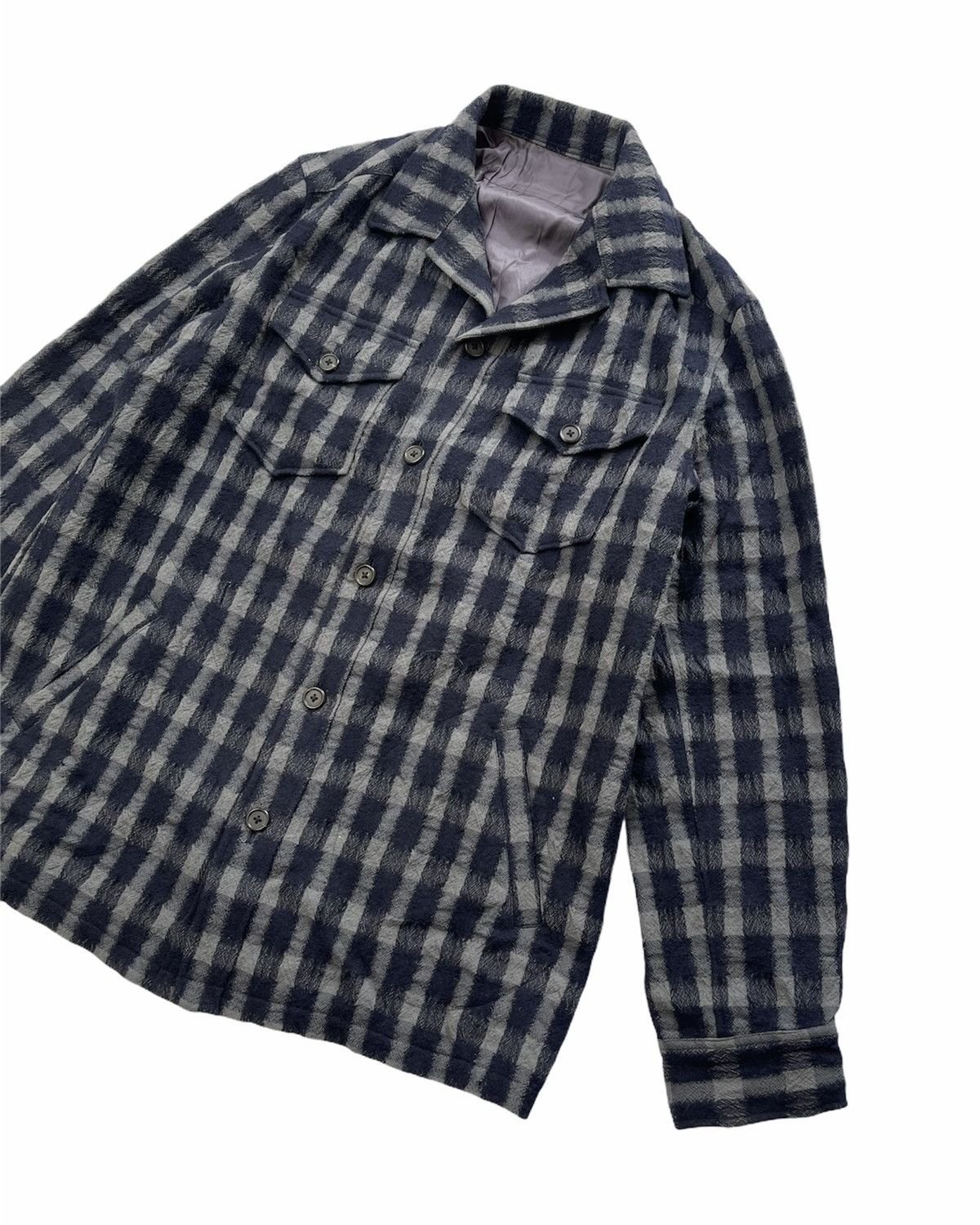 Yohji Yamamoto Ys For Men Checked Jacket Size US L / EU 52-54 / 3 - 5 Thumbnail