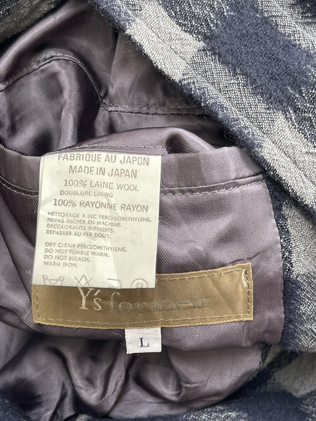 Yohji Yamamoto Ys For Men Checked Jacket Size US L / EU 52-54 / 3 - 13 Thumbnail